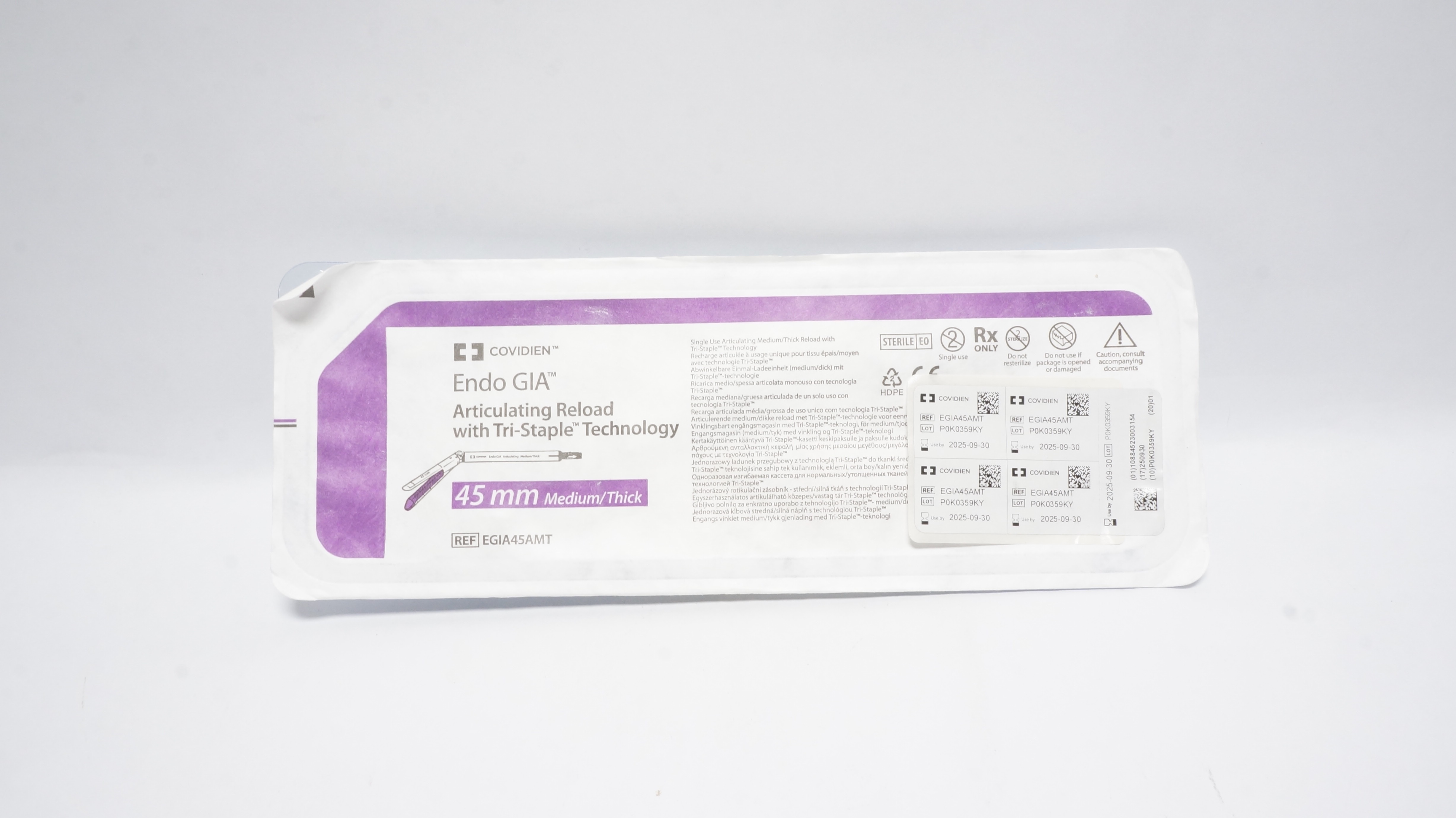 Covidien EGIA45AMT Endo GIA Articulating Reload w/ Tri-Staple Technology 45mm(x)