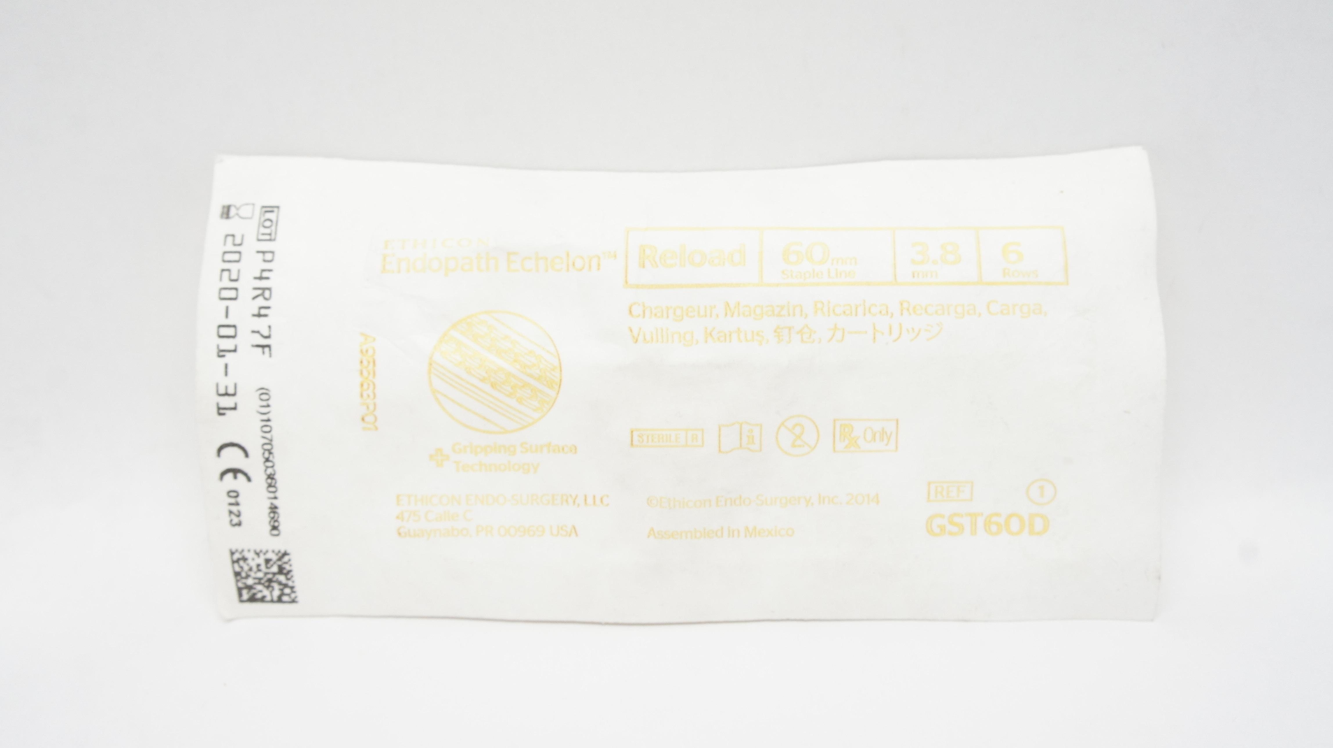 Ethicon GST60D Endopath Echelon Reload 60mm 3.8mm 6 Rows (x)
