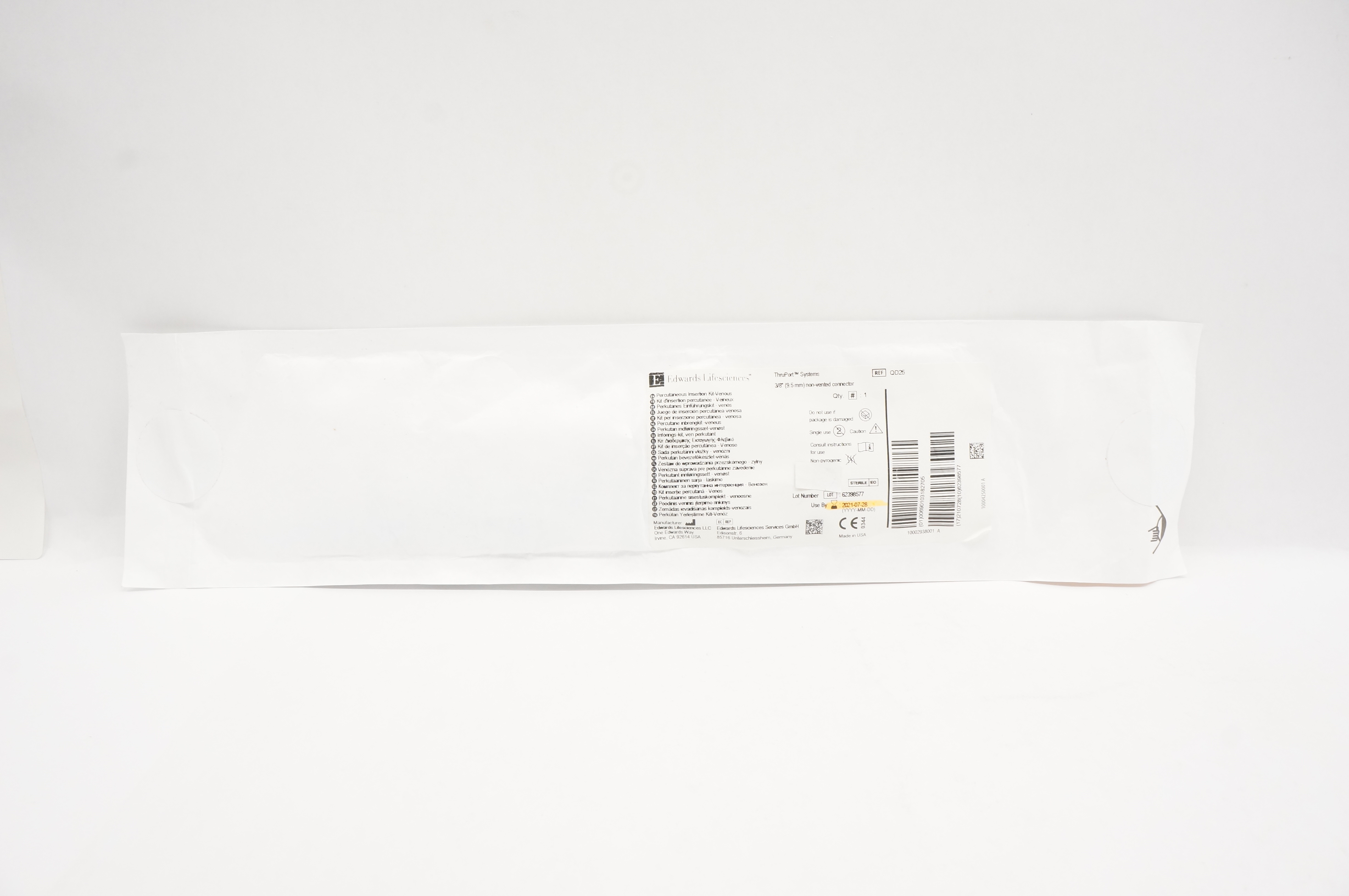 Edwards Lifesciences QD25 Percutaneous Insertion Kit-Venous 3/8 inch (x)