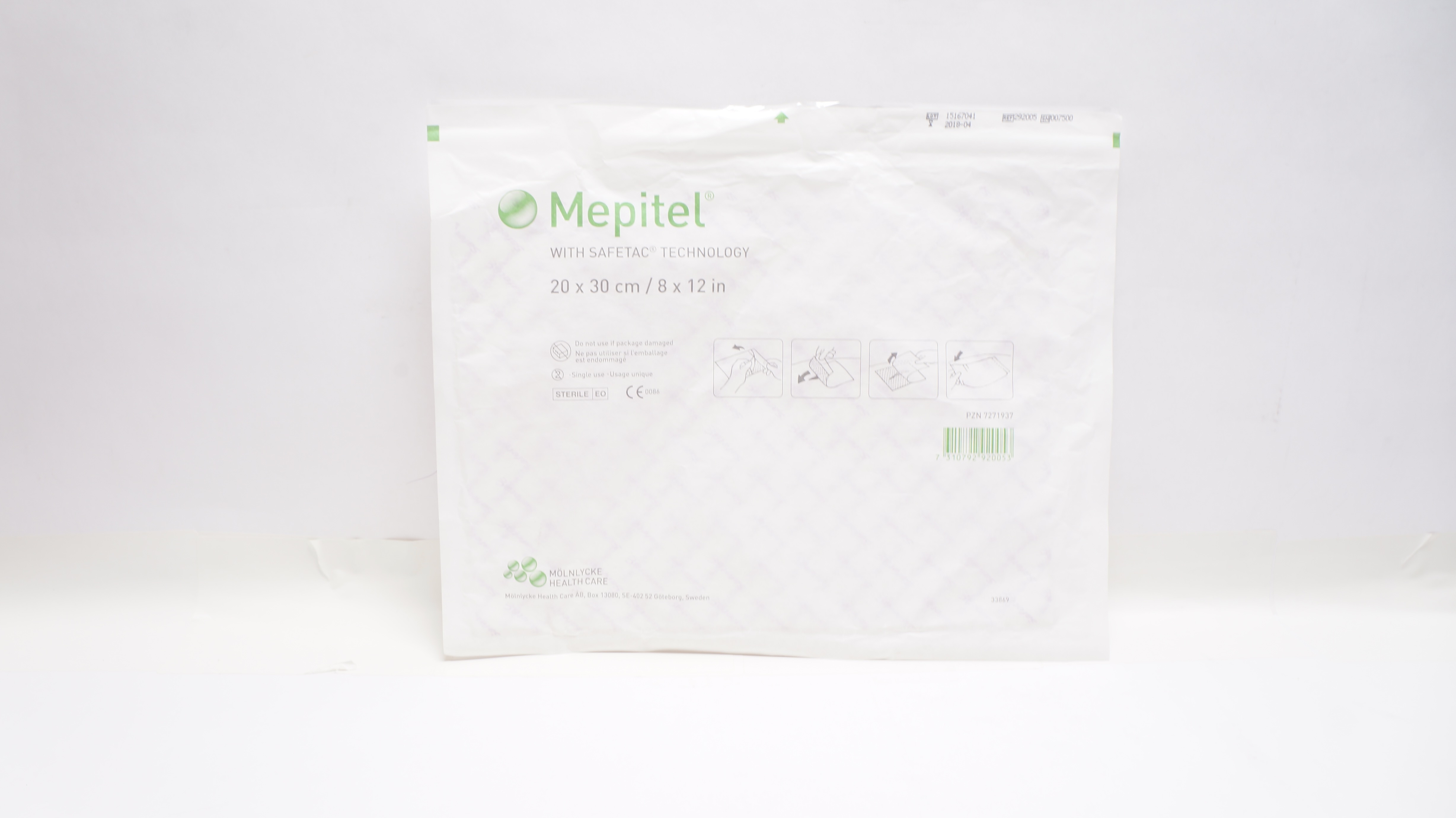 Mölnlycke 292005 Mepitel Soft Silicone Wound Contact Layer 20 x 30cm (x)