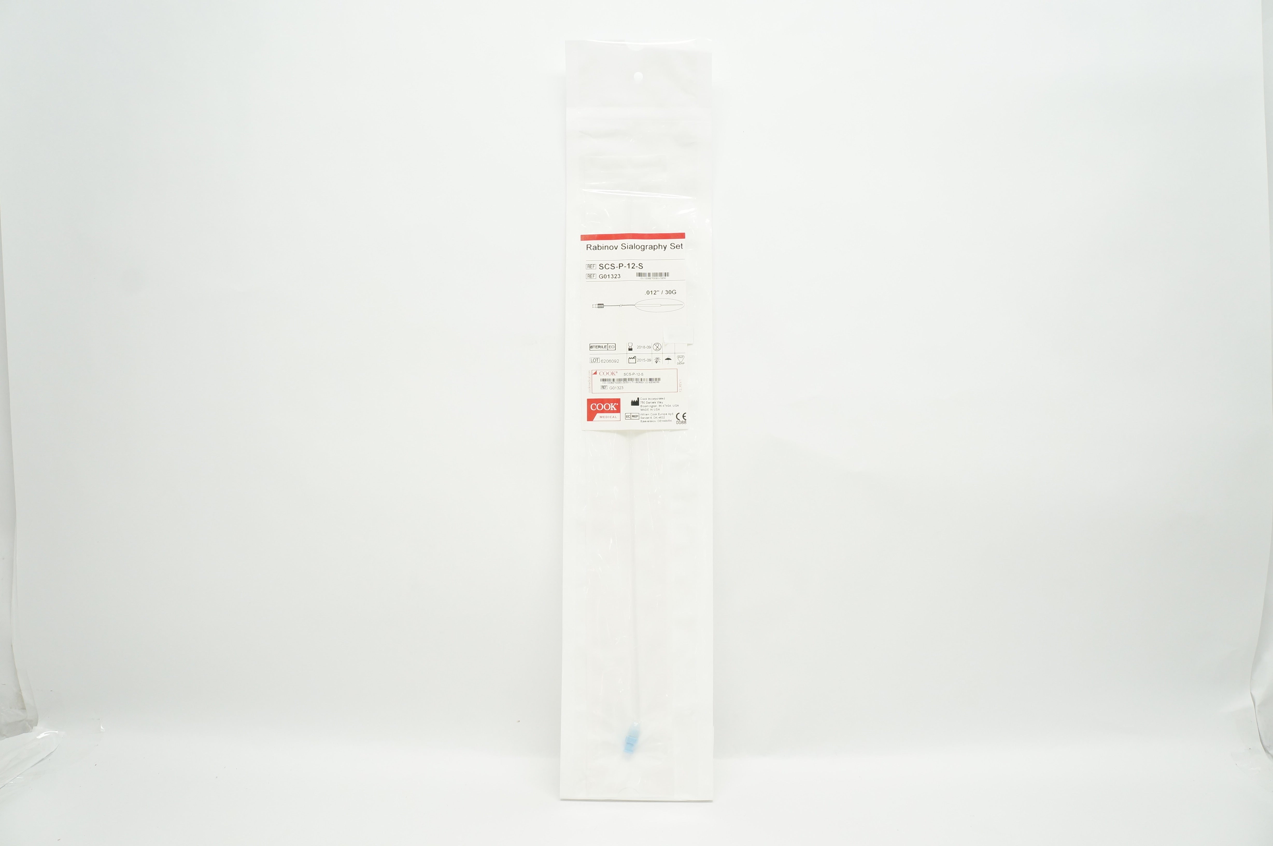 Cook Medical G01323 Rabinov Sialography Set .012 inch x 30G (x)