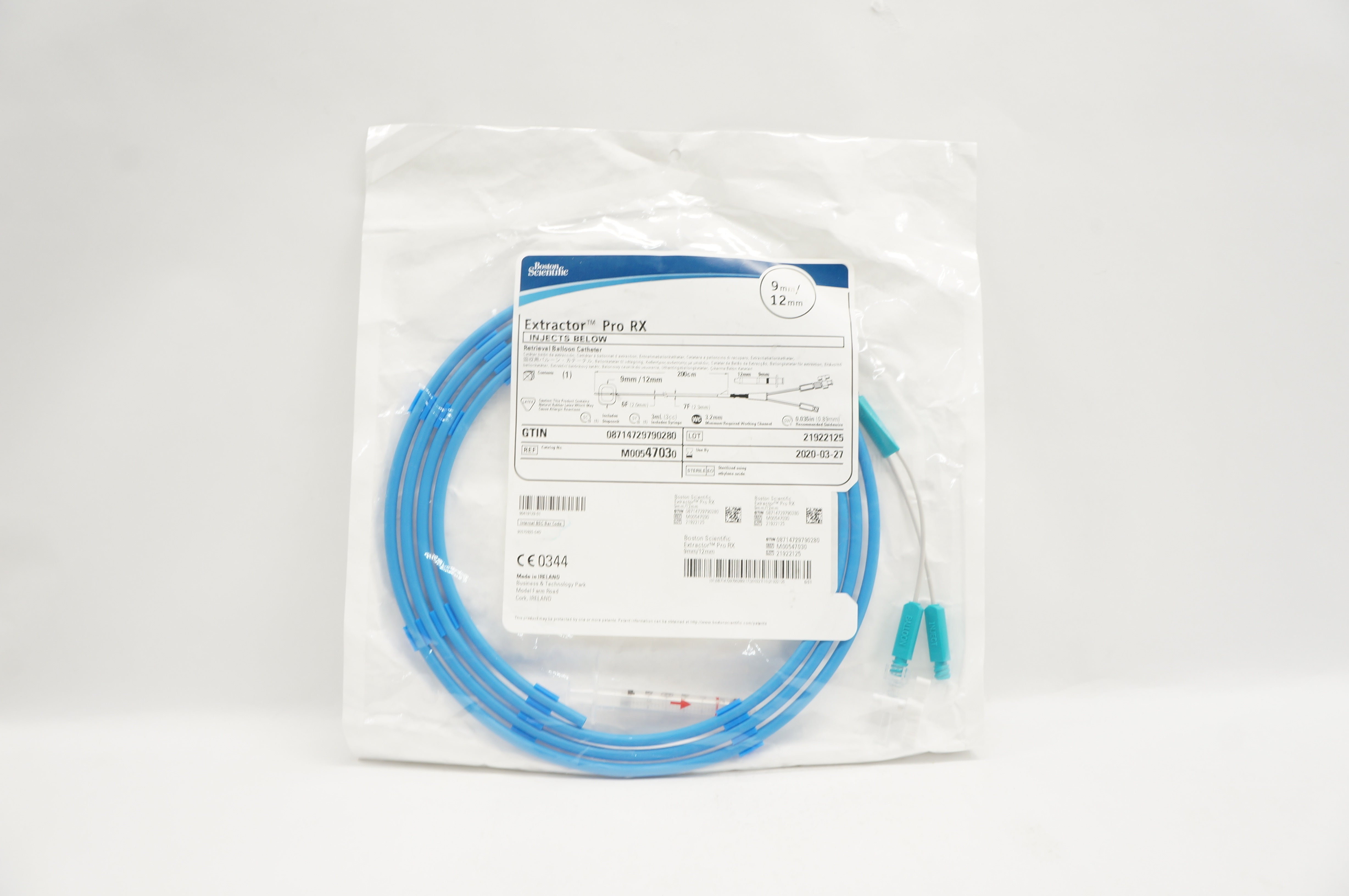 Boston Scientific M00547030 Extractor Pro RX Retrieval Balloon Cath. 9/12mm (x)