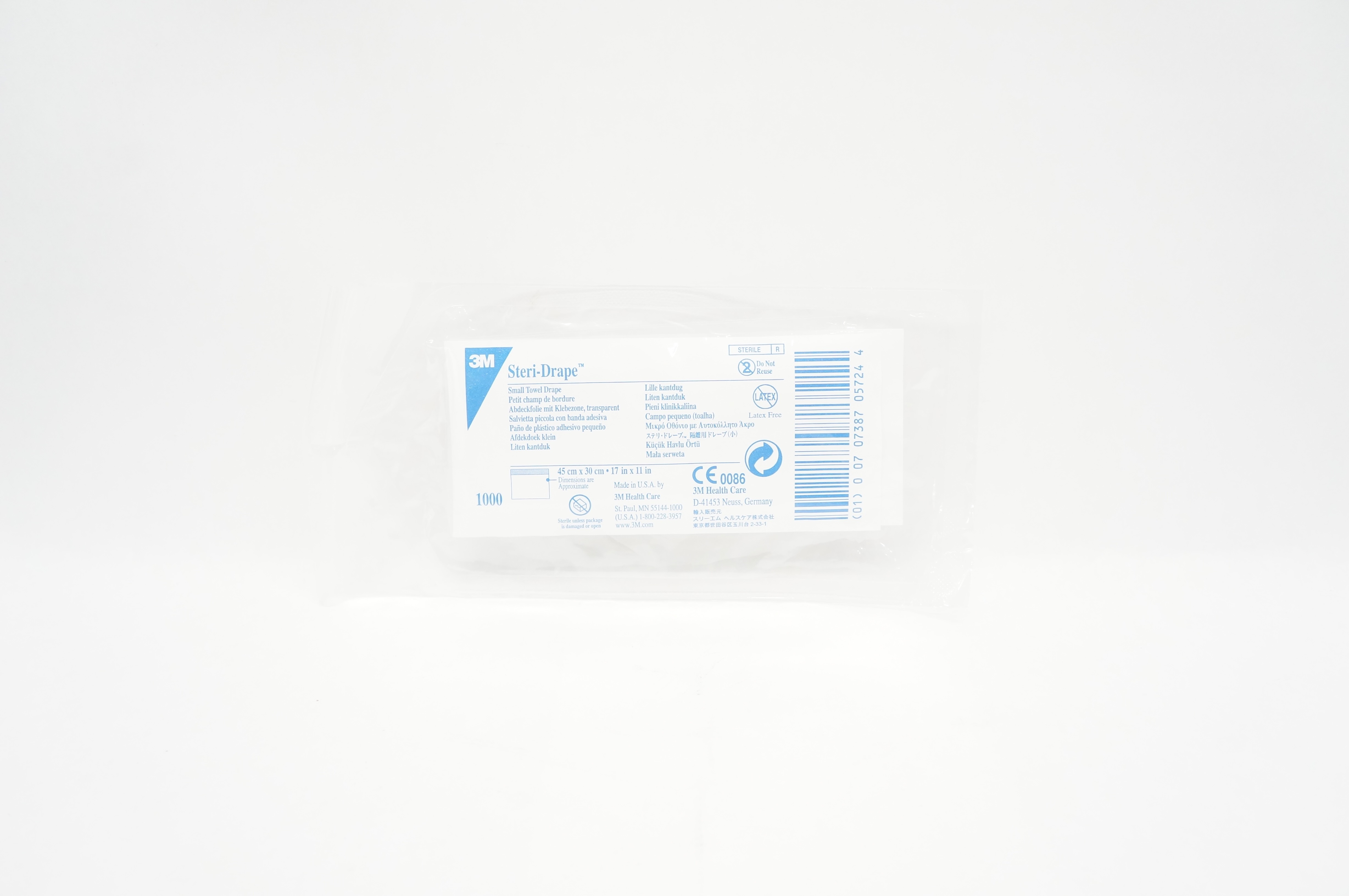 3M 1000 Steri-Drape Small Towel Drape 17inch x 11inch (x)