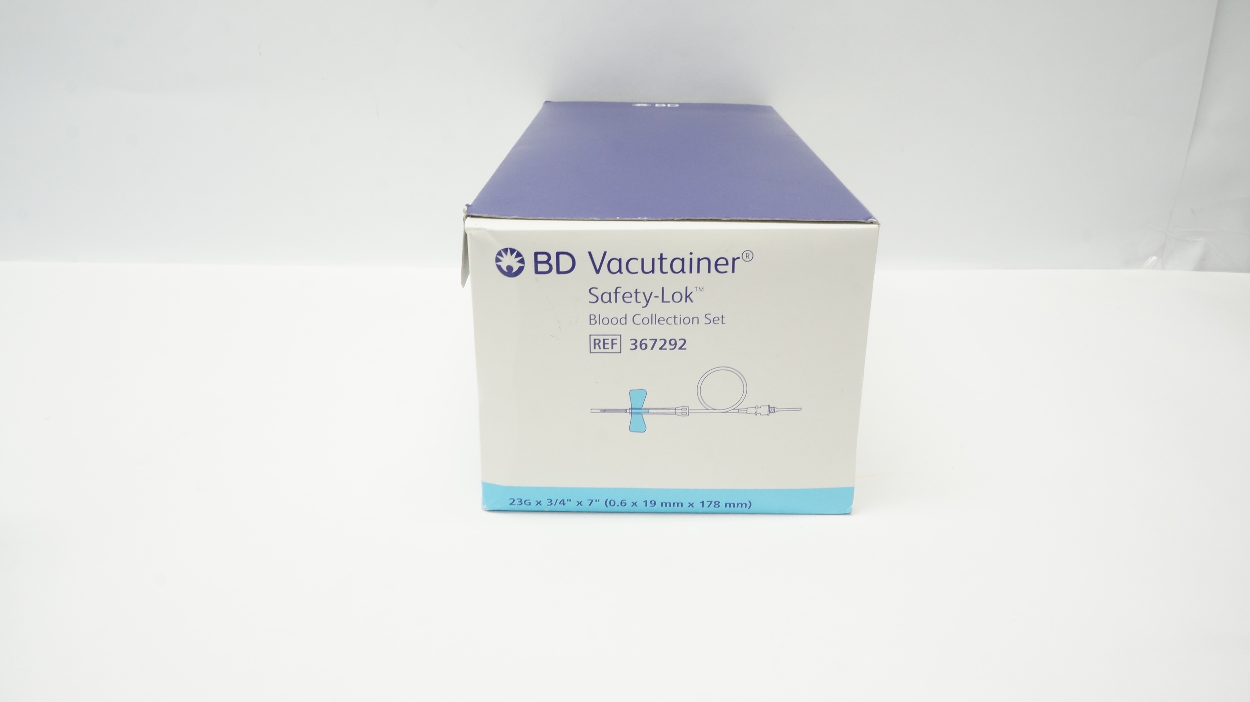 BD 367292 Vacutainer Safety-Lok Blood Collection Set 23Gx 3/4x7in.(x)- Box of 50