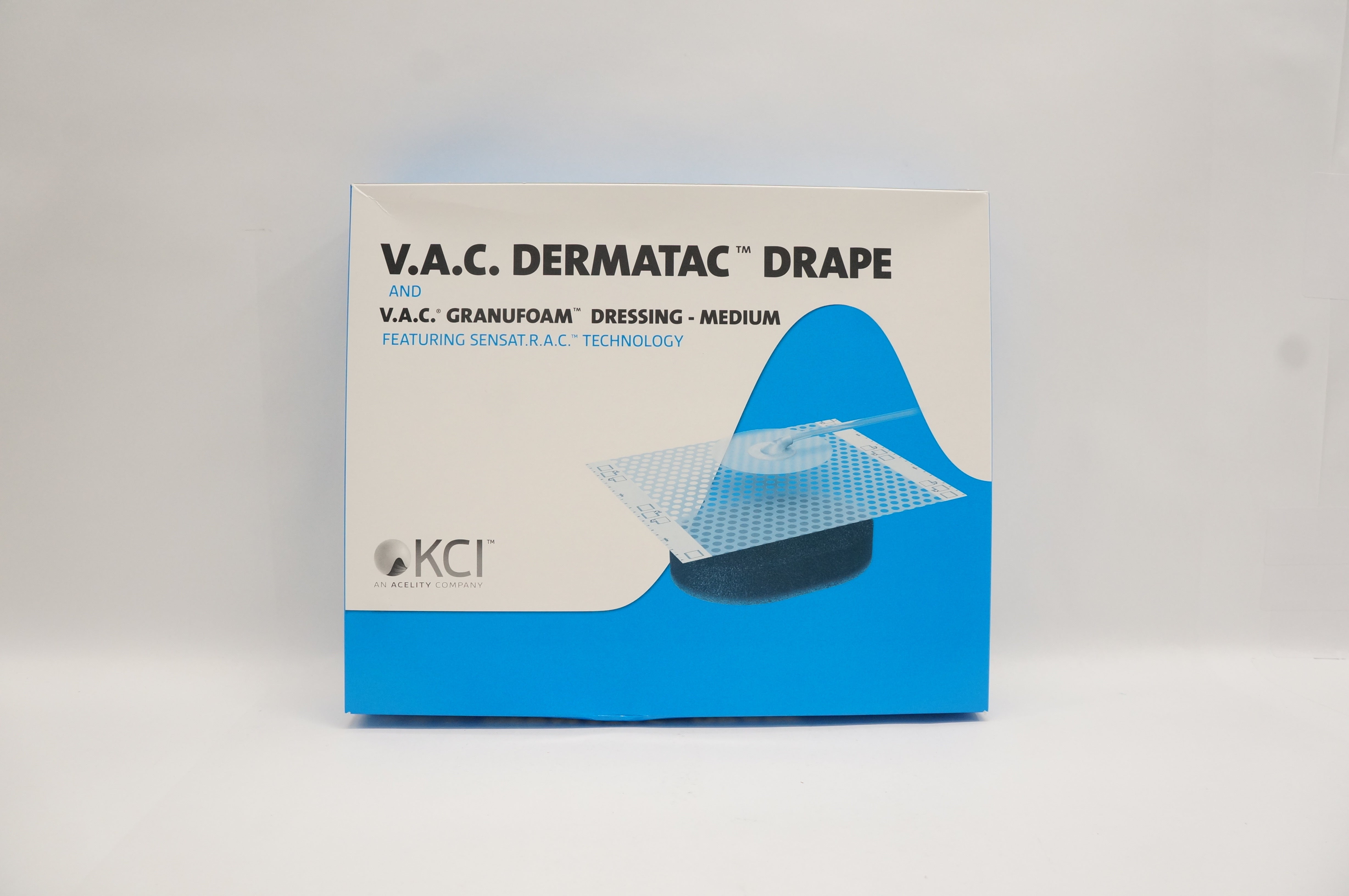 KCI DTGF05PKM V.A.C. Dermatac Drape Granufoam Dressing Medium