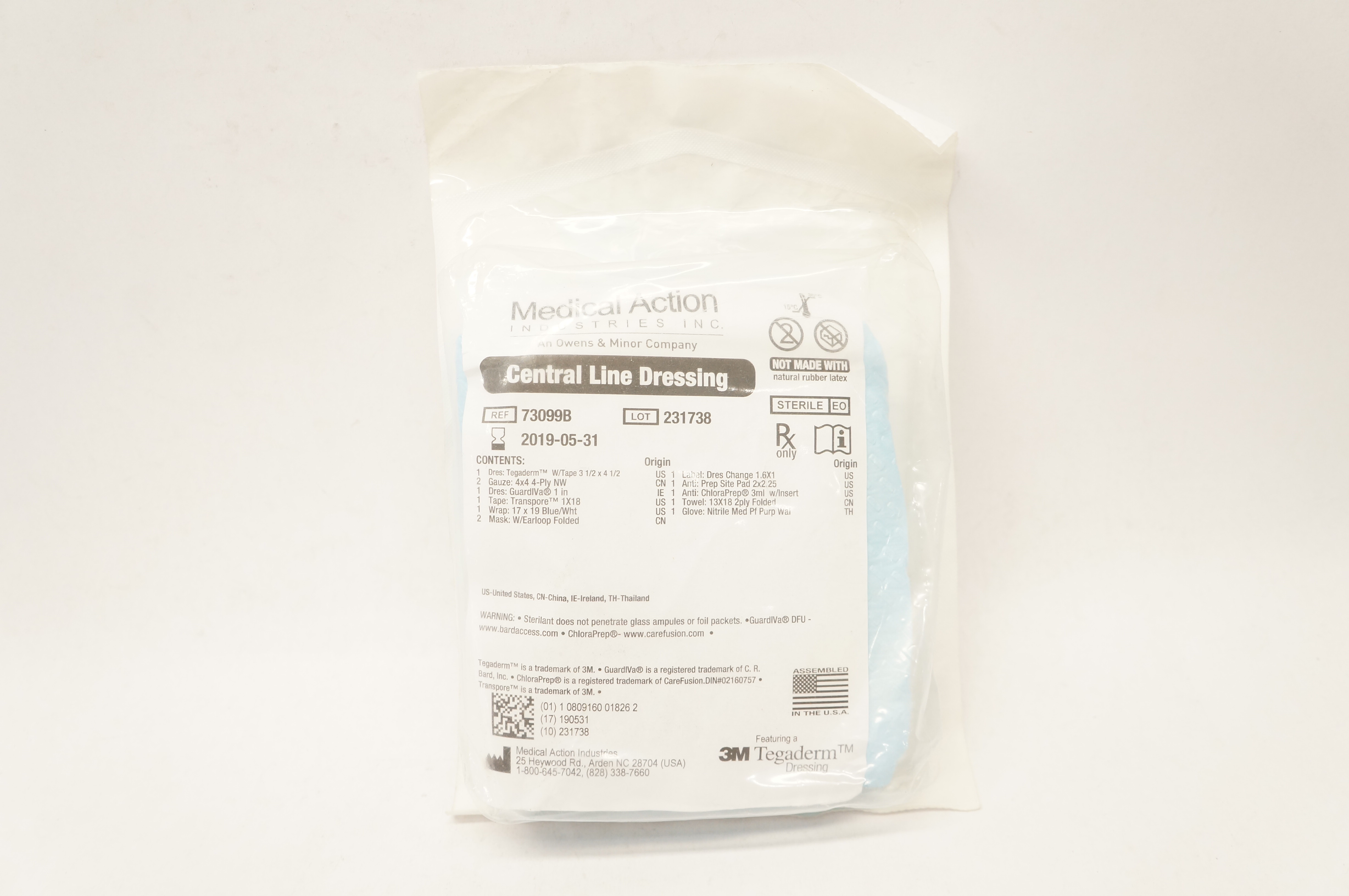 3M 73099B Tegaderm Medical Action Central Line Dressing (x)