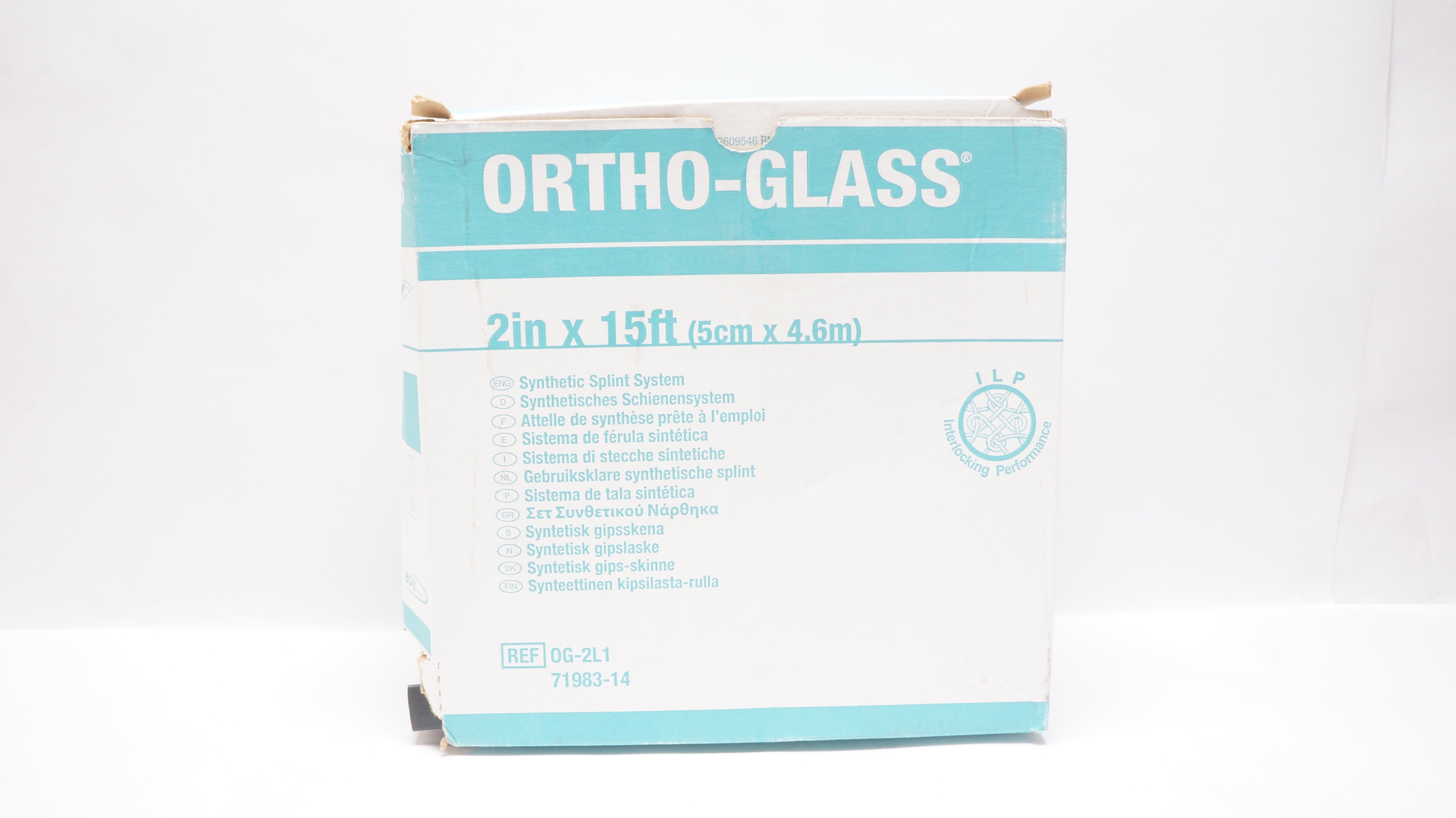 BSN Medical OG-2L1 ORTHO-GLASS Synthetic Splint System 2inch x 15ft (x)
