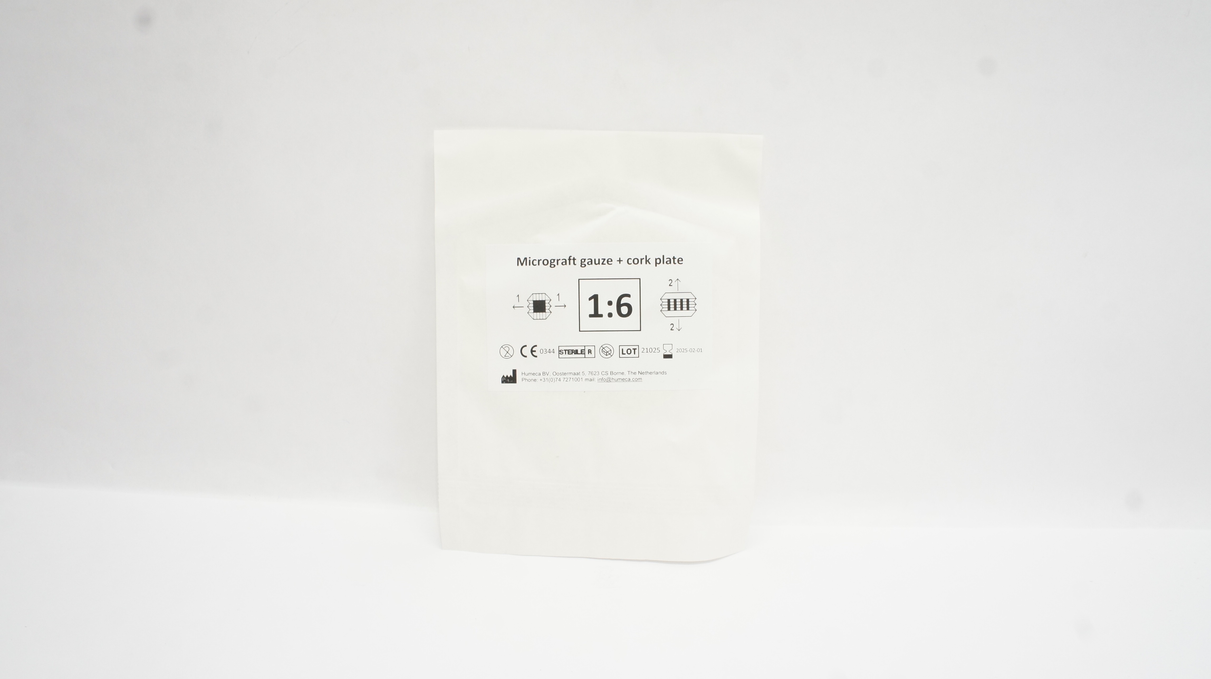 Humeca 2.6/40 Micrograft Gauze + Cork Plate, 1:6
