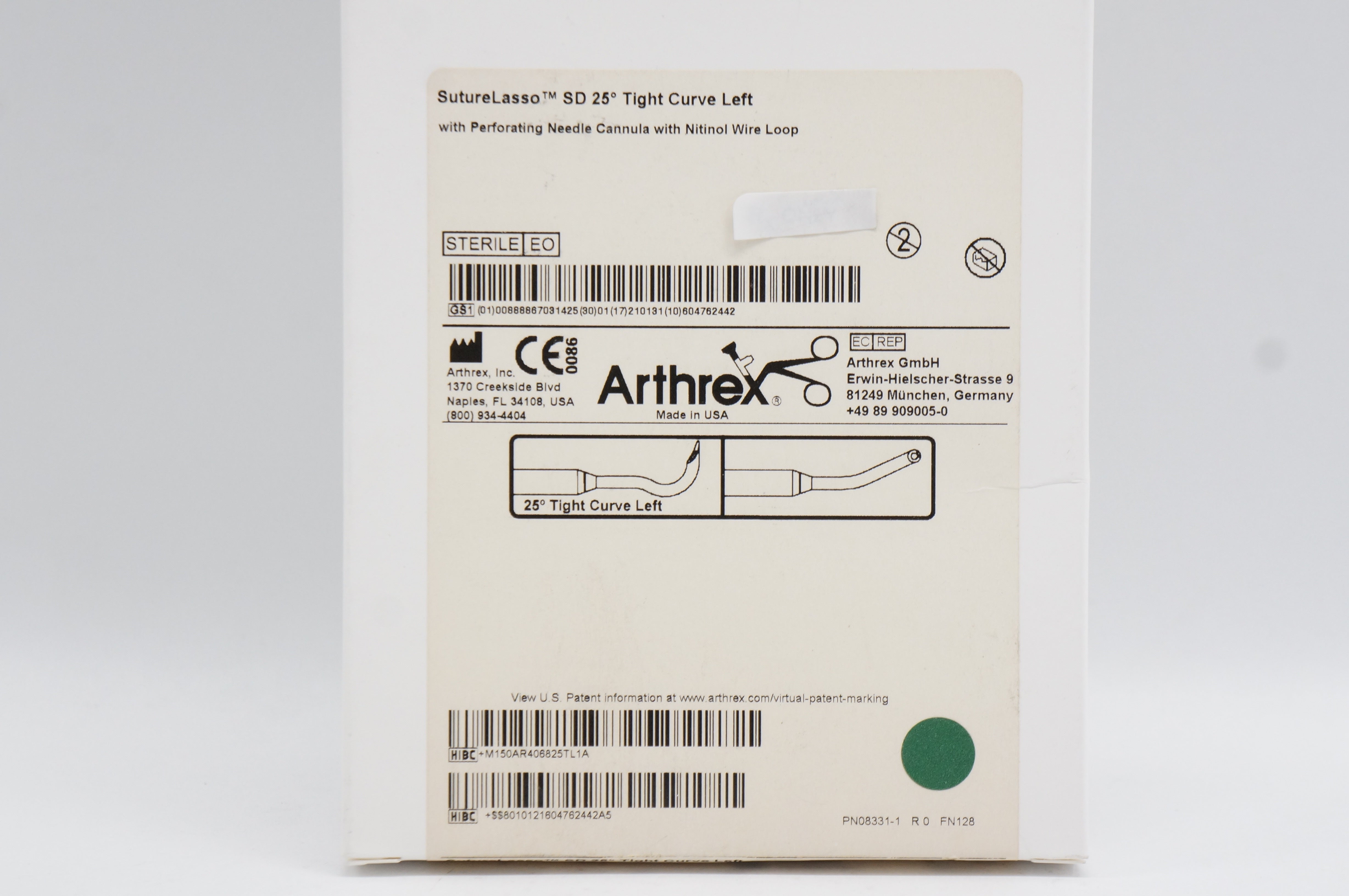 Arthrex AR-4068-25TL SutureLasso SD 25 Degree Tight Curve Left (x)