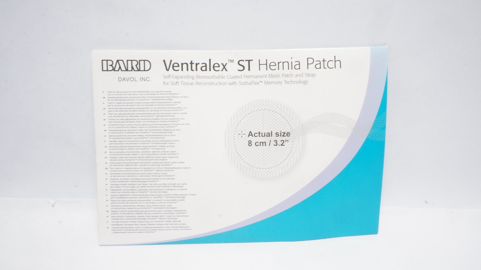 Bard 5950009 Ventralex ST Hernia Patch 8 cm / 3.2"