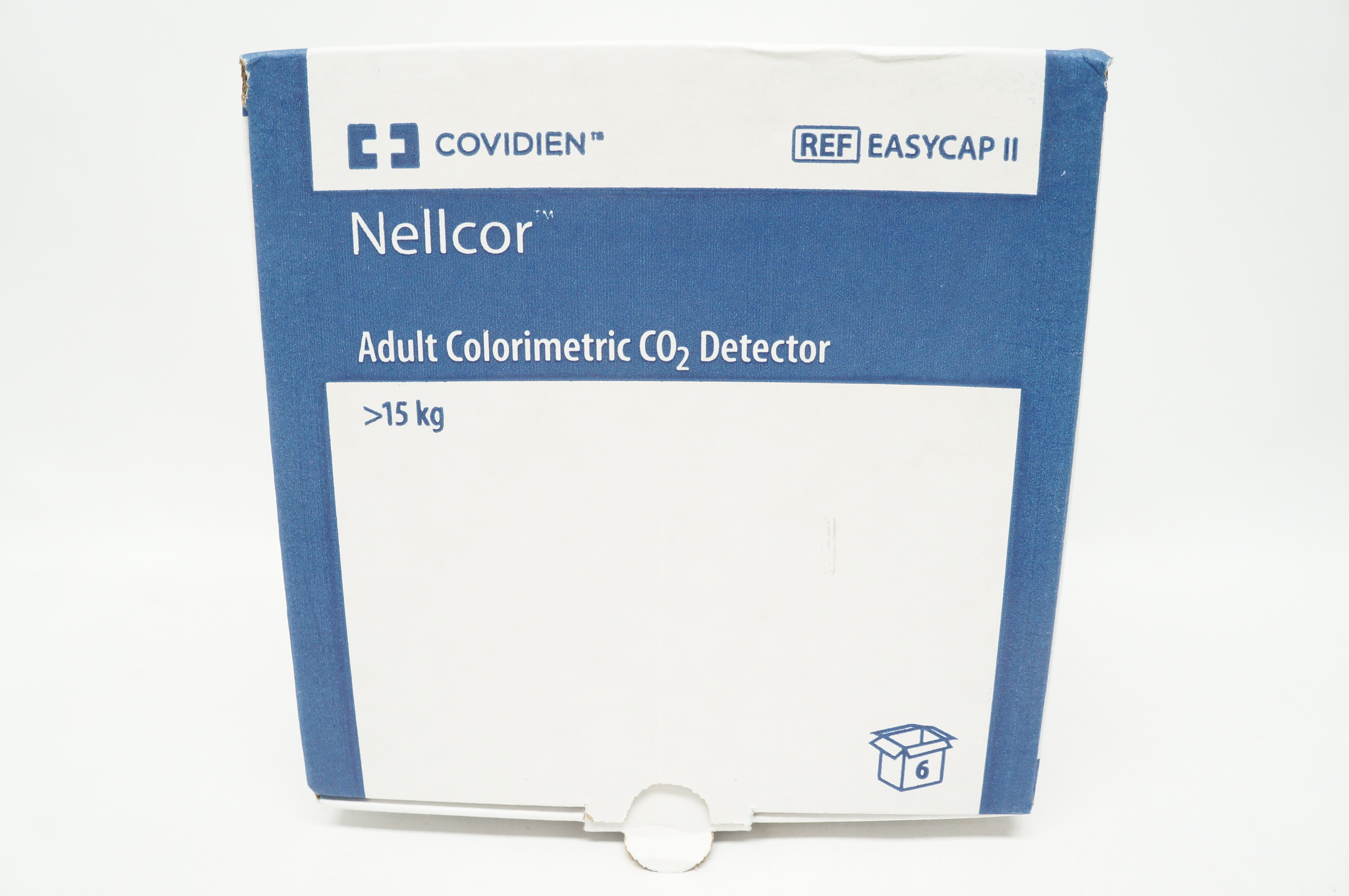 Covidien EASYCAP II Nellcor Adult Colorimetric CO2 Detector >15kg - Box of 6
