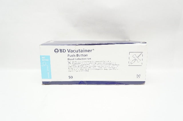 BD 367342 Vacutainer Push Button Blood Collection Set 23Gx3/4x12inch - Box of 46