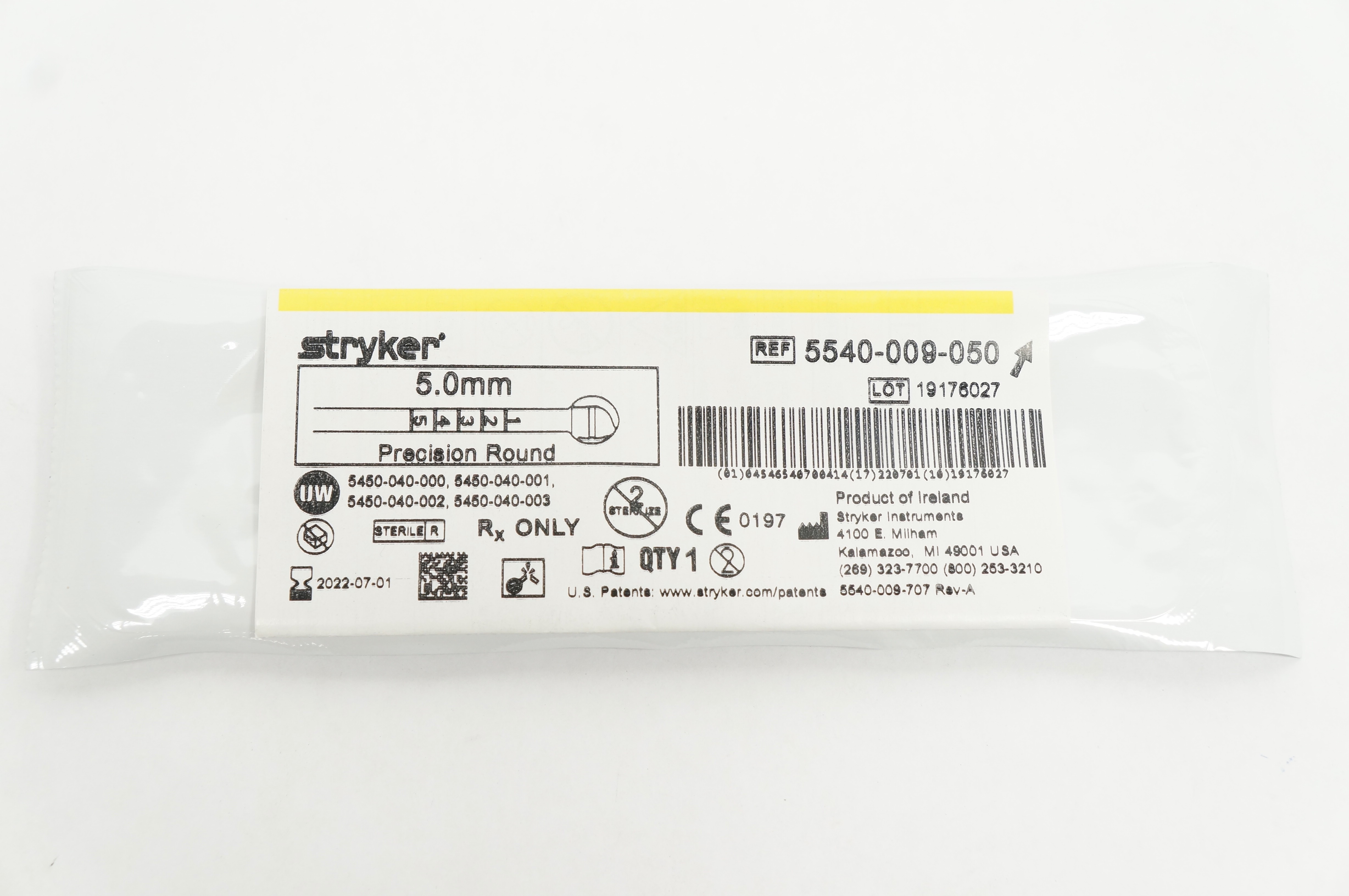 Stryker 5540-009-050 Precision Round 5.0mm (x)
