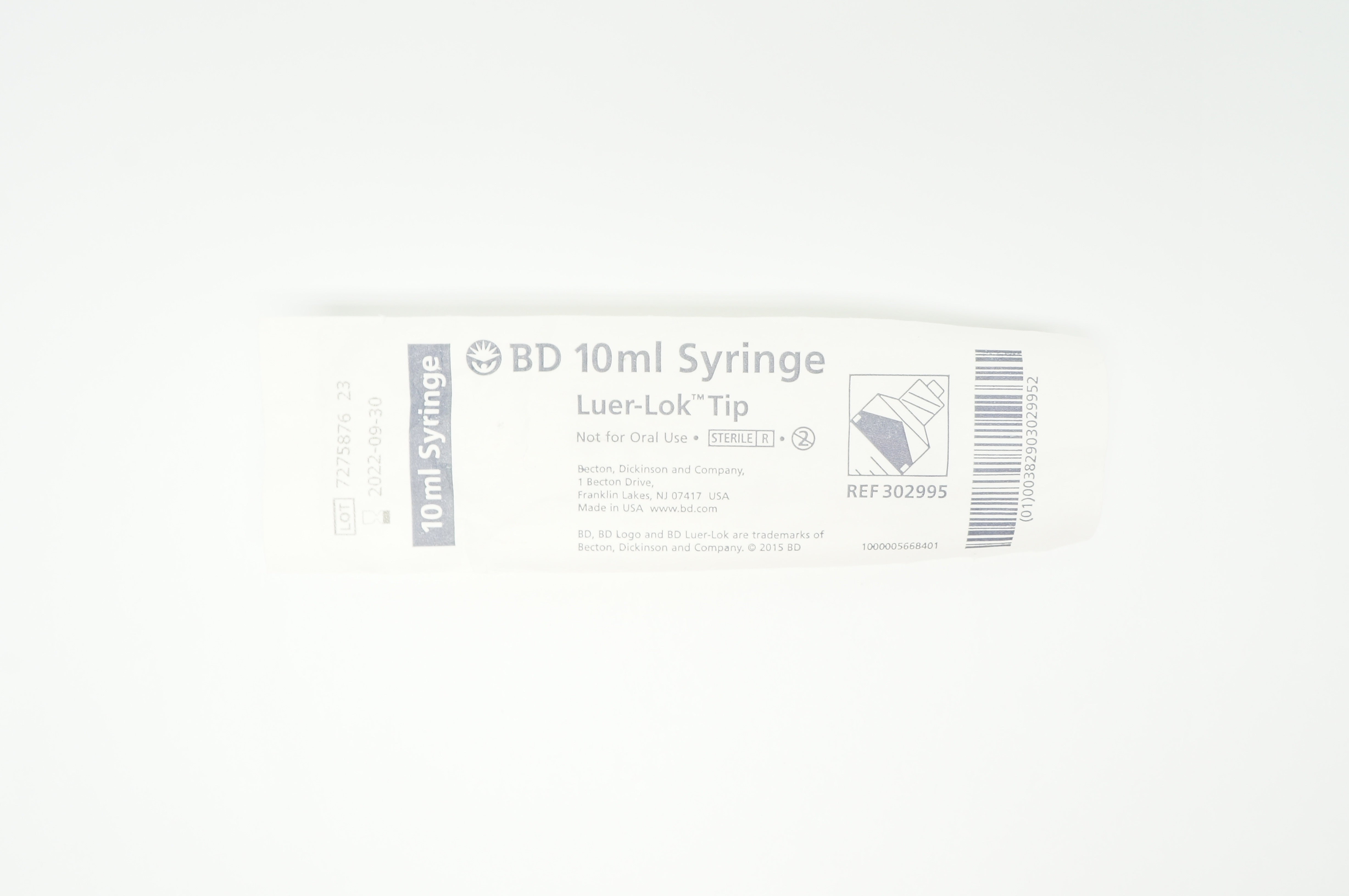 BD 302995 Syringe 10ml Luer-Lok Tip