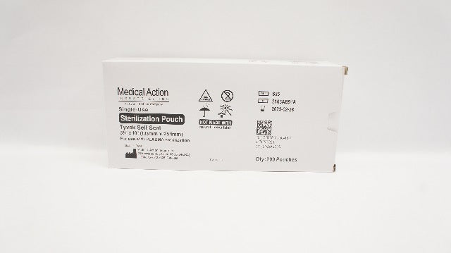 Medical Action 655 Tyvek Sterilization Pouch 5-1/4inch x 10inch - Box of 200