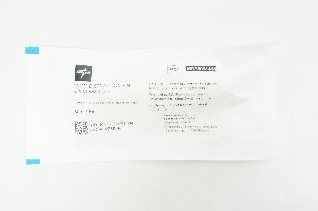 Medline MDS9091414 Distraction Pin Stainless Steel 14mm