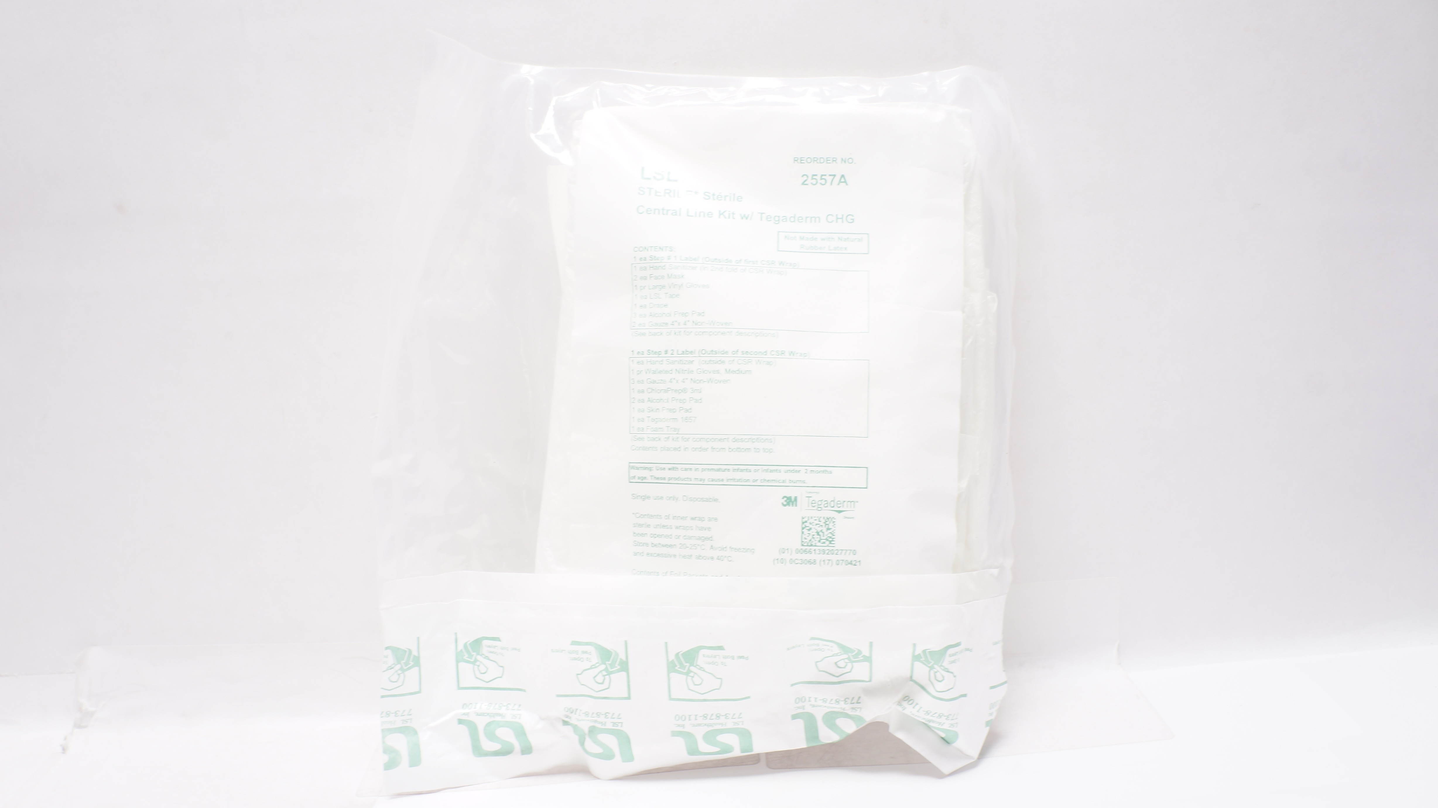 3M 2557A Tegaderm LSL Central Line Kit with Tegaderm CHG (x)