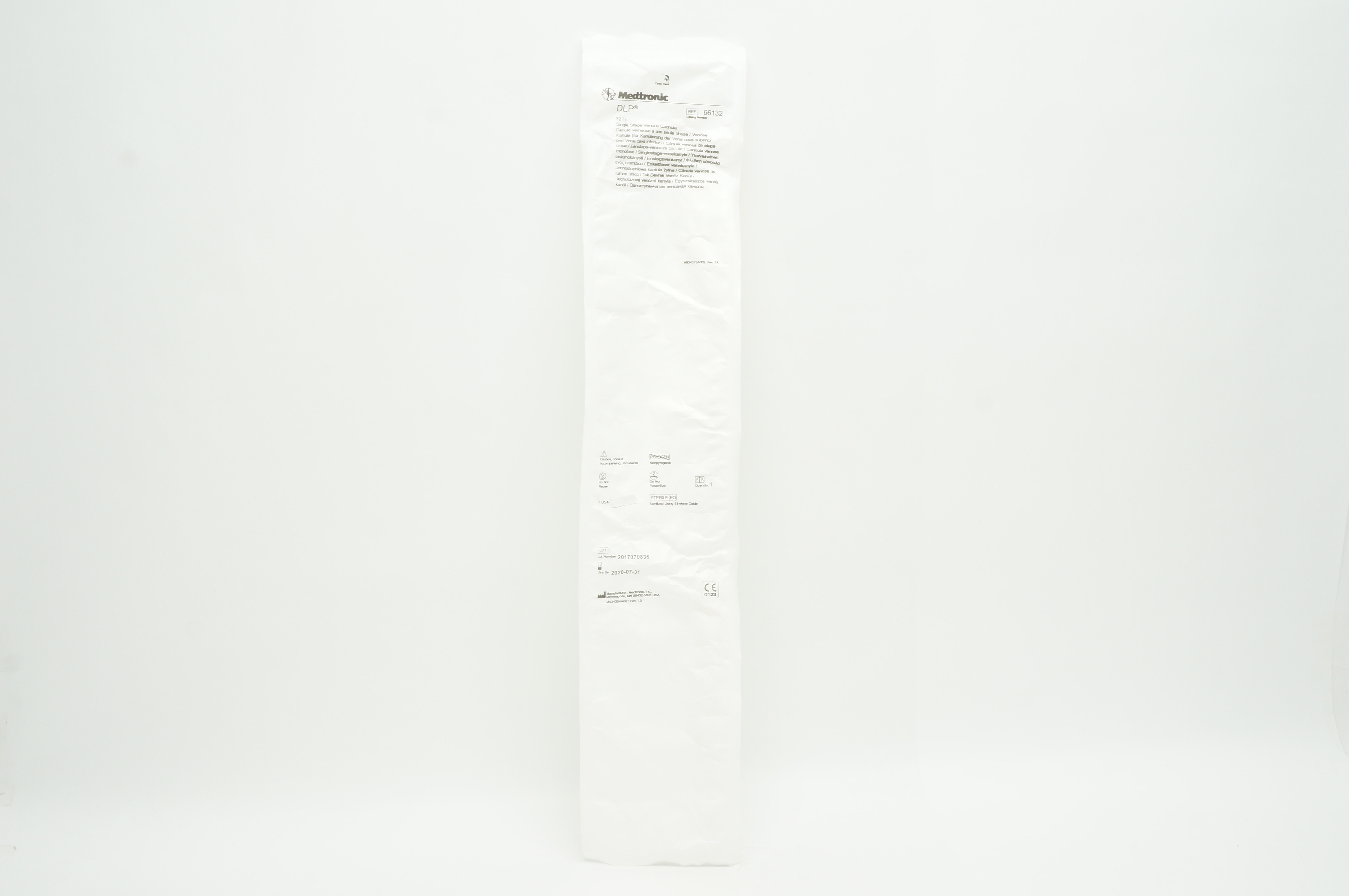 Medtronic 66132 DLP Single Stage Venous Cannula 32 Fr (x)