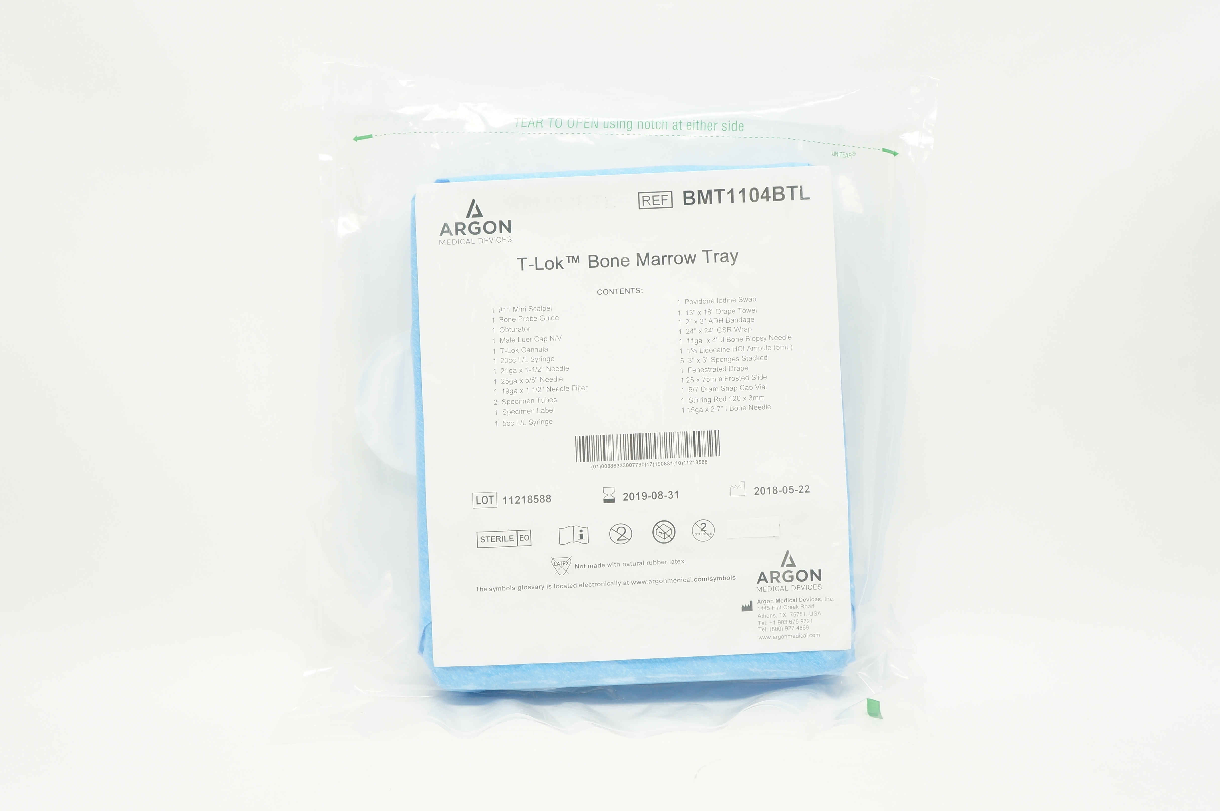 Argon BMT1104BTL T-Lok Bone Marrow Tray (x)