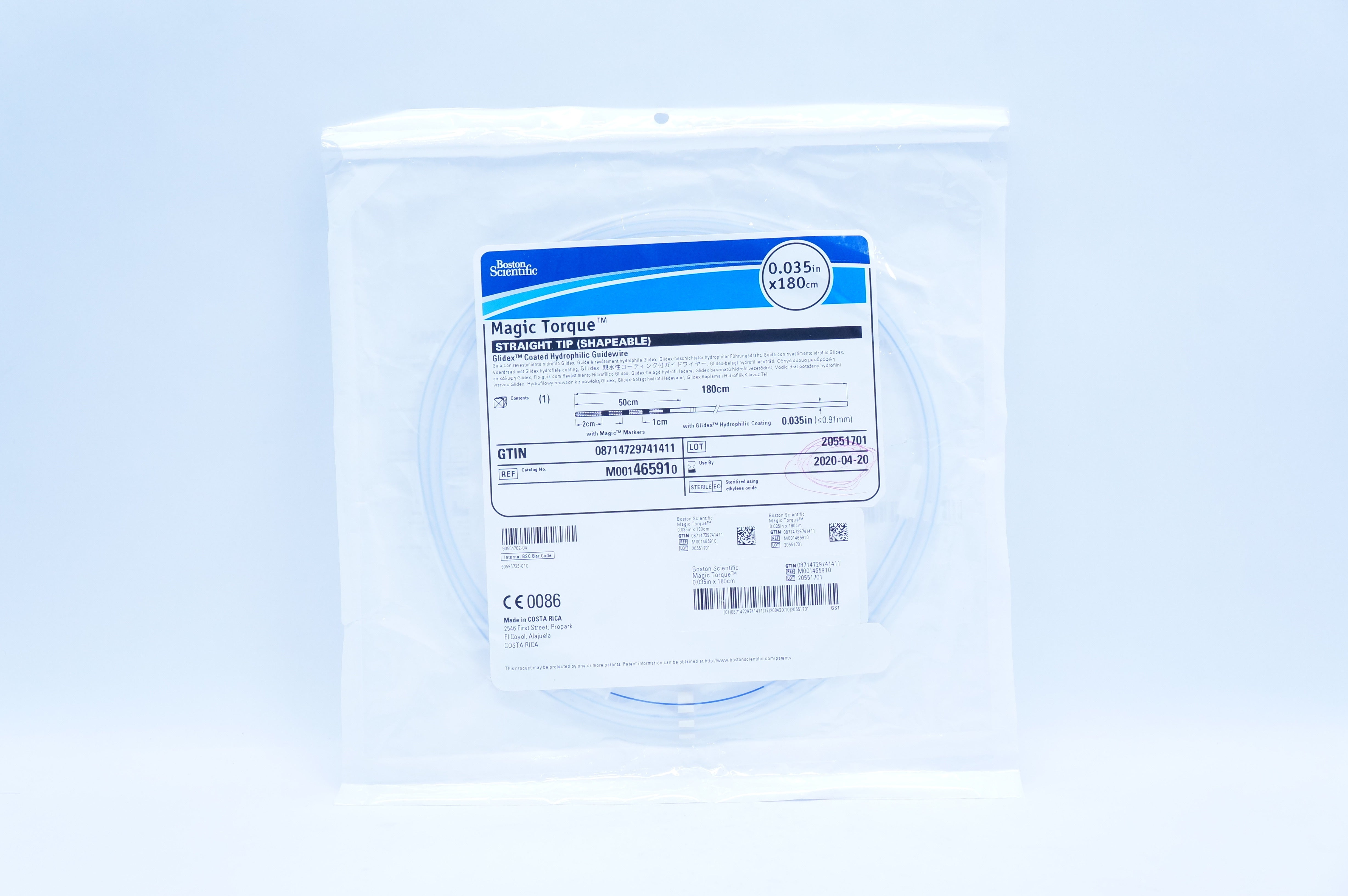 Boston Scientific M001465910 Magic Torque Guidewire 0.035 inch x 180 cm (x)