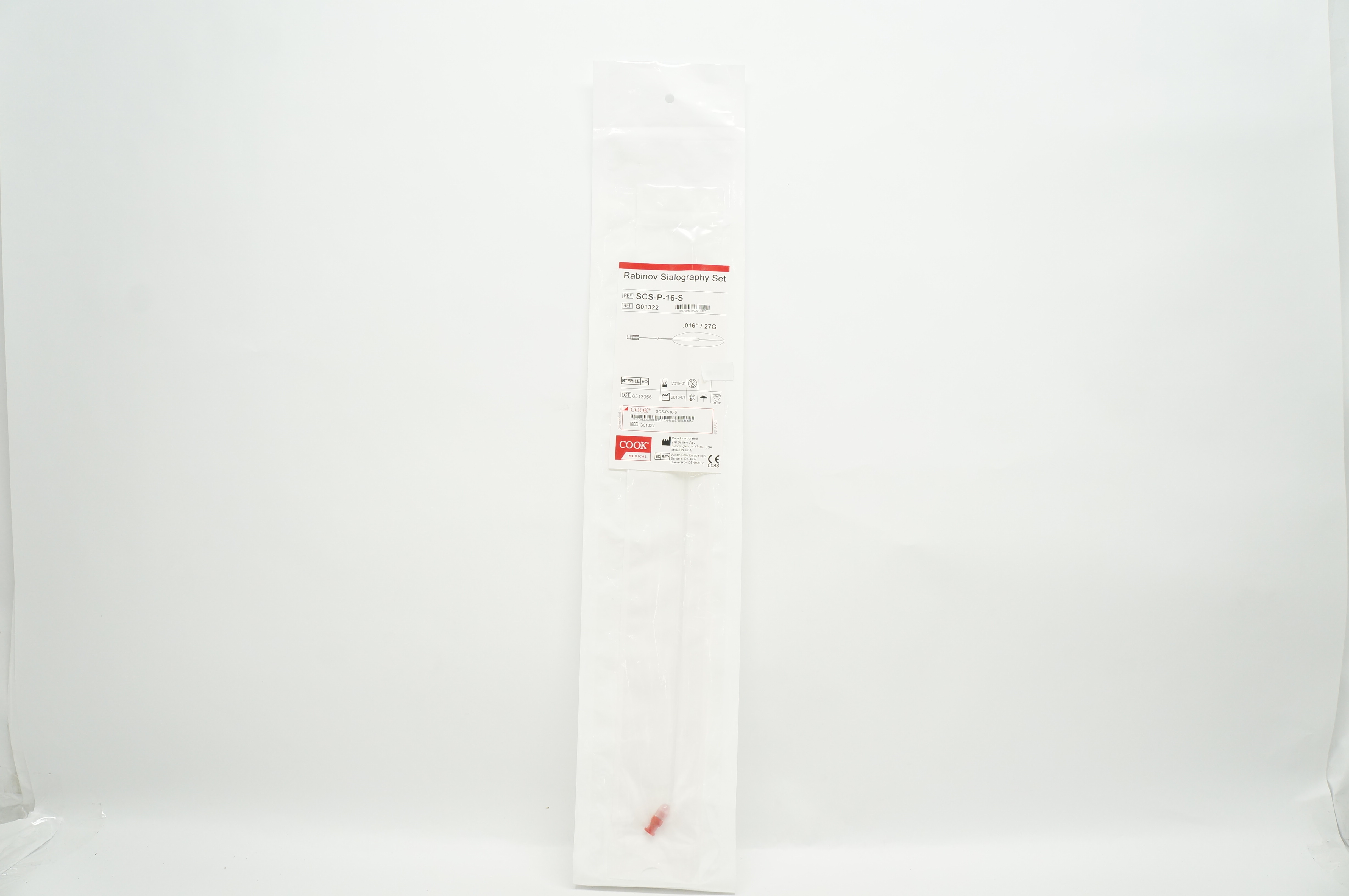 Cook Medical G01322 Rabinov Sialography Set 27G x .016inch (x)