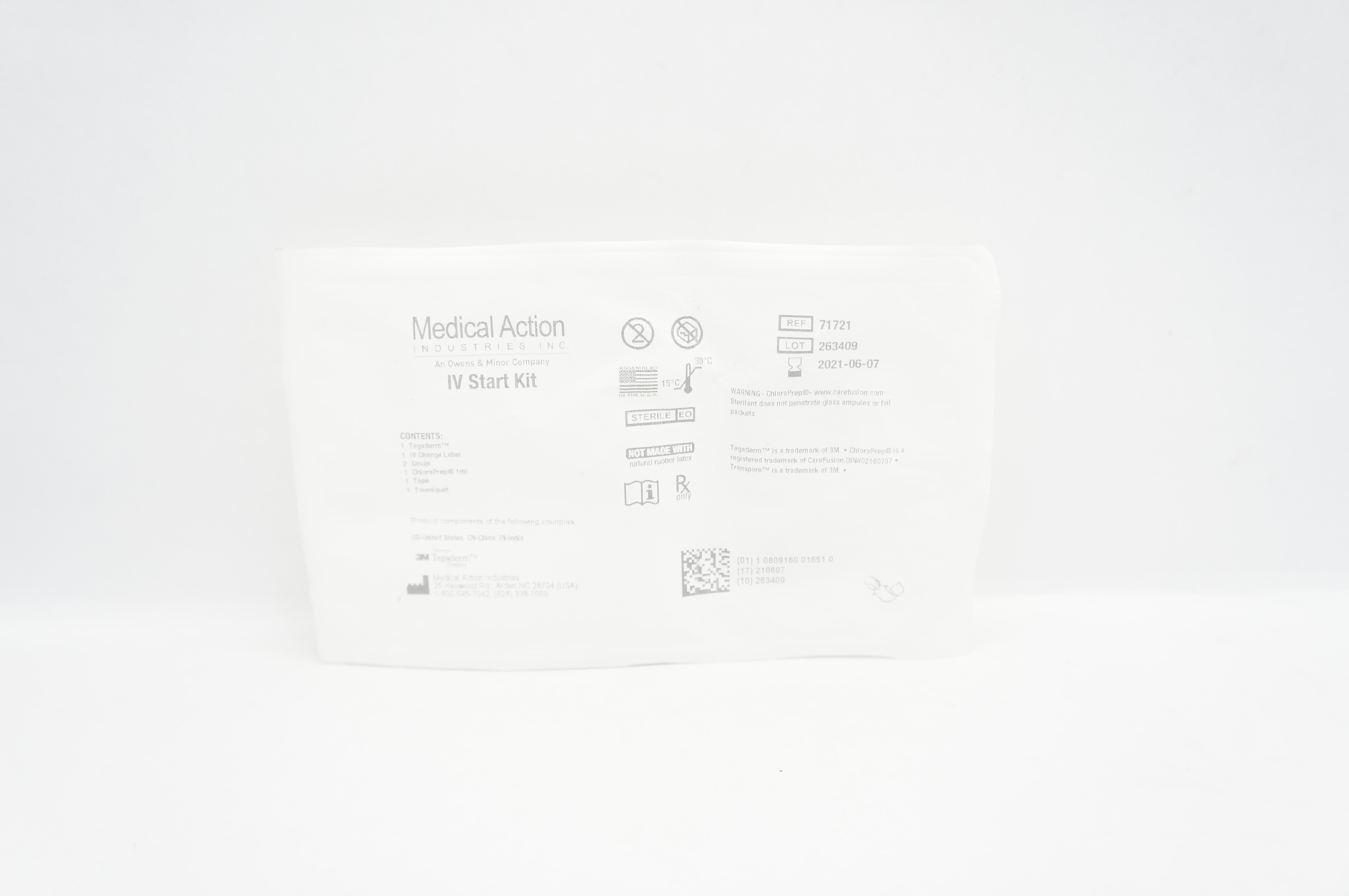 Medical Action Industries 71721 3M Tegaderm IV Start Kit (x)