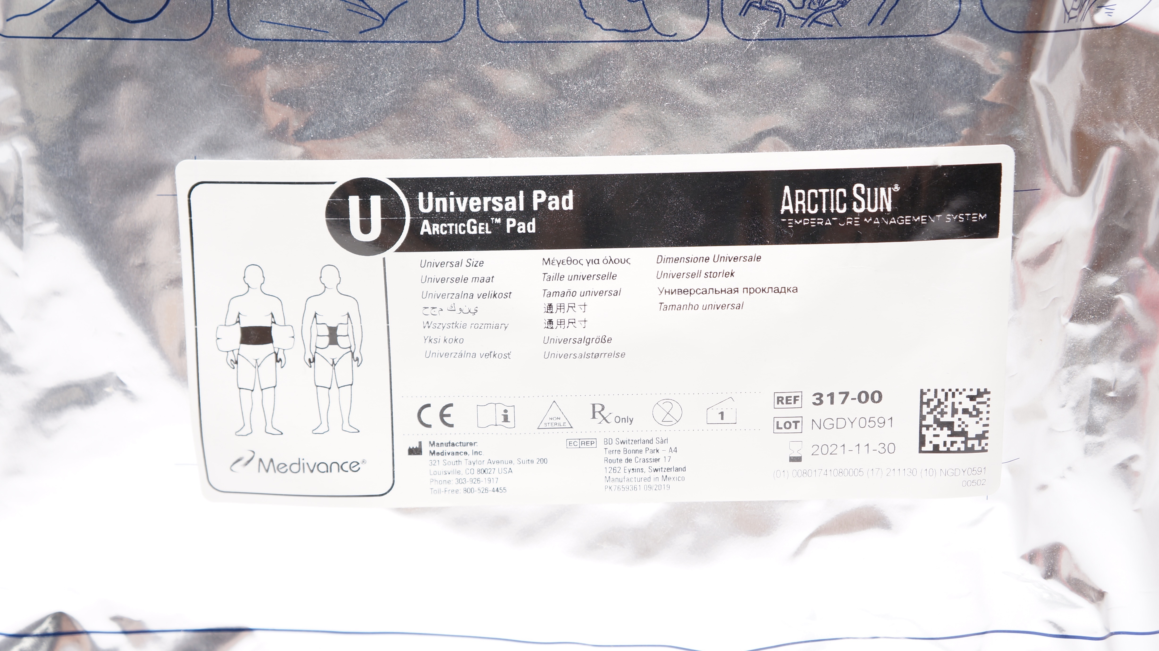 Medivance 317-00 Arctic Sun Universal Pad ArcticGel Pad (x)