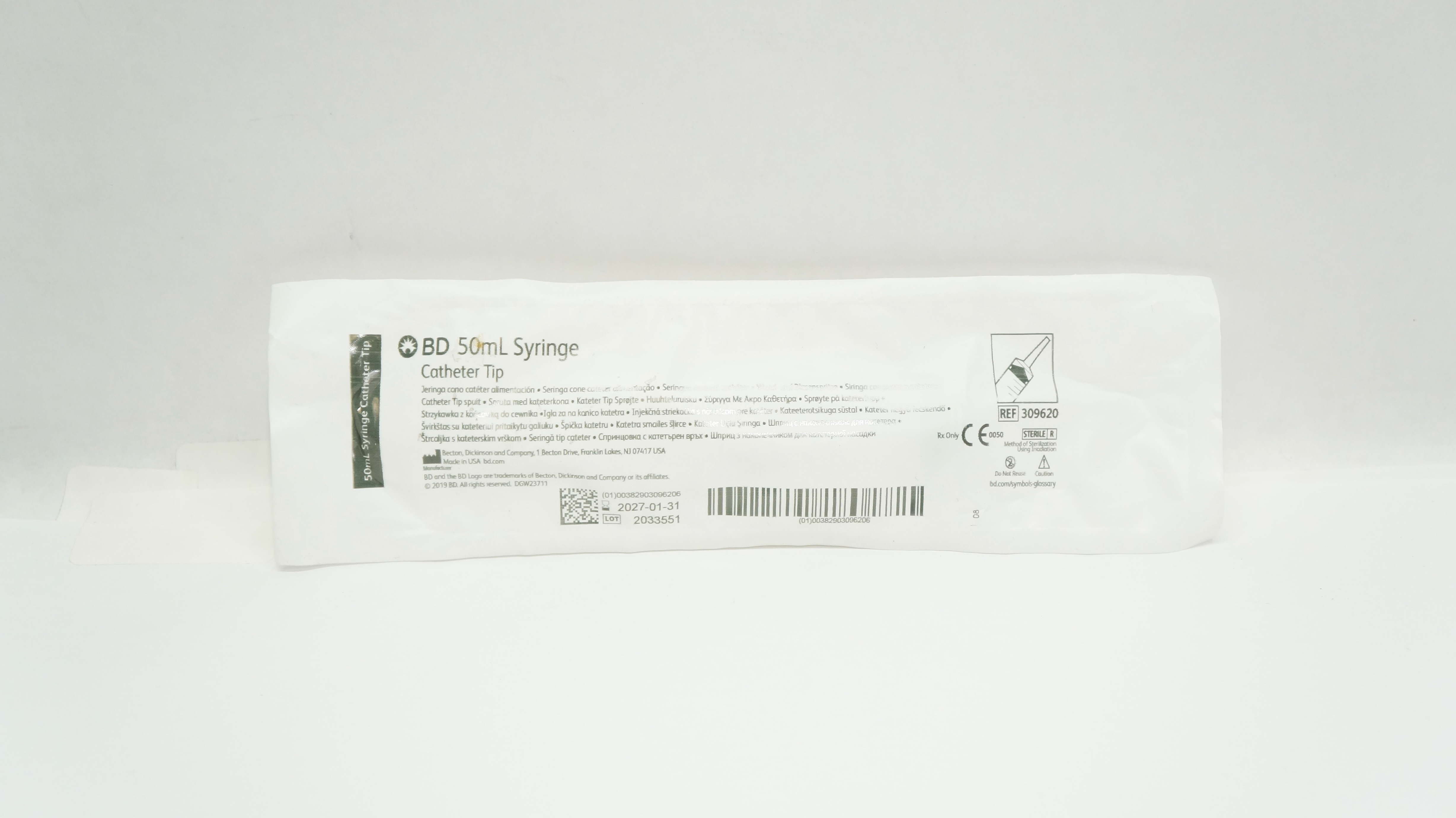 BD 309620 50mL Syringe Cath. Tip