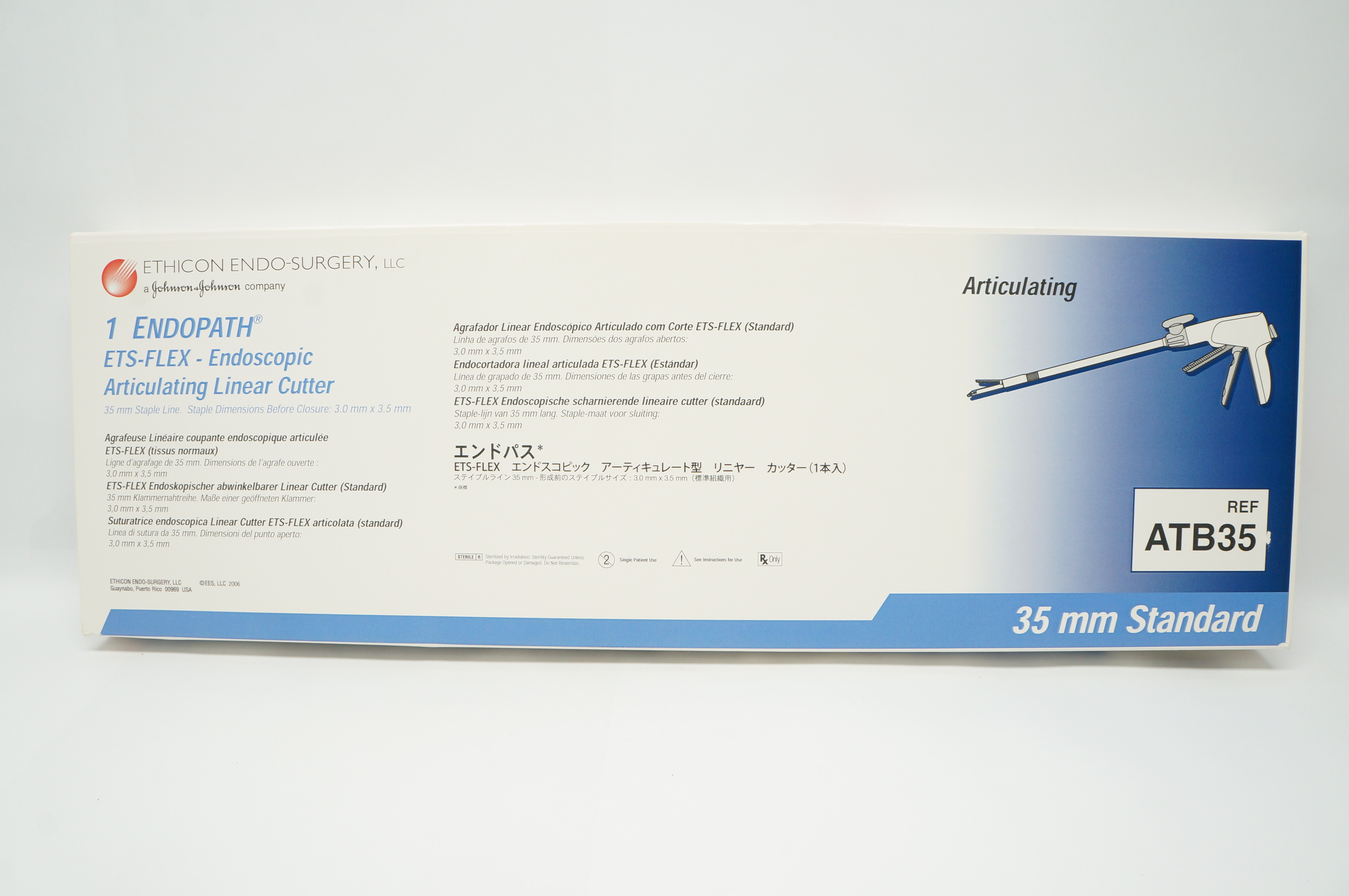 ETHICON ATB35 1 ENDOPATH ETS-FLEX Endoscopic Articulating Linear Cutter 35mm (x)