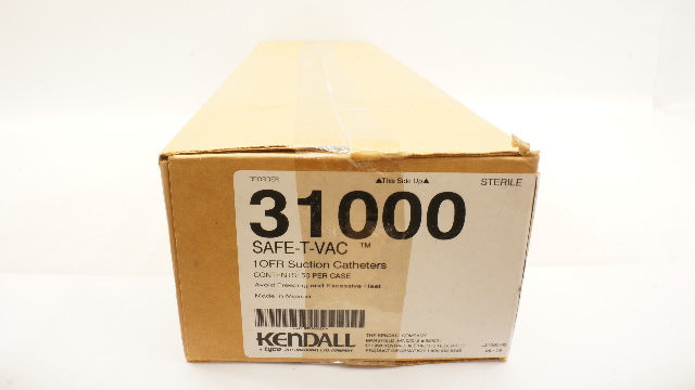 Tyco 31000 Kendall Safe-T-Vac Suction Cath. 10Fr - Box of 50