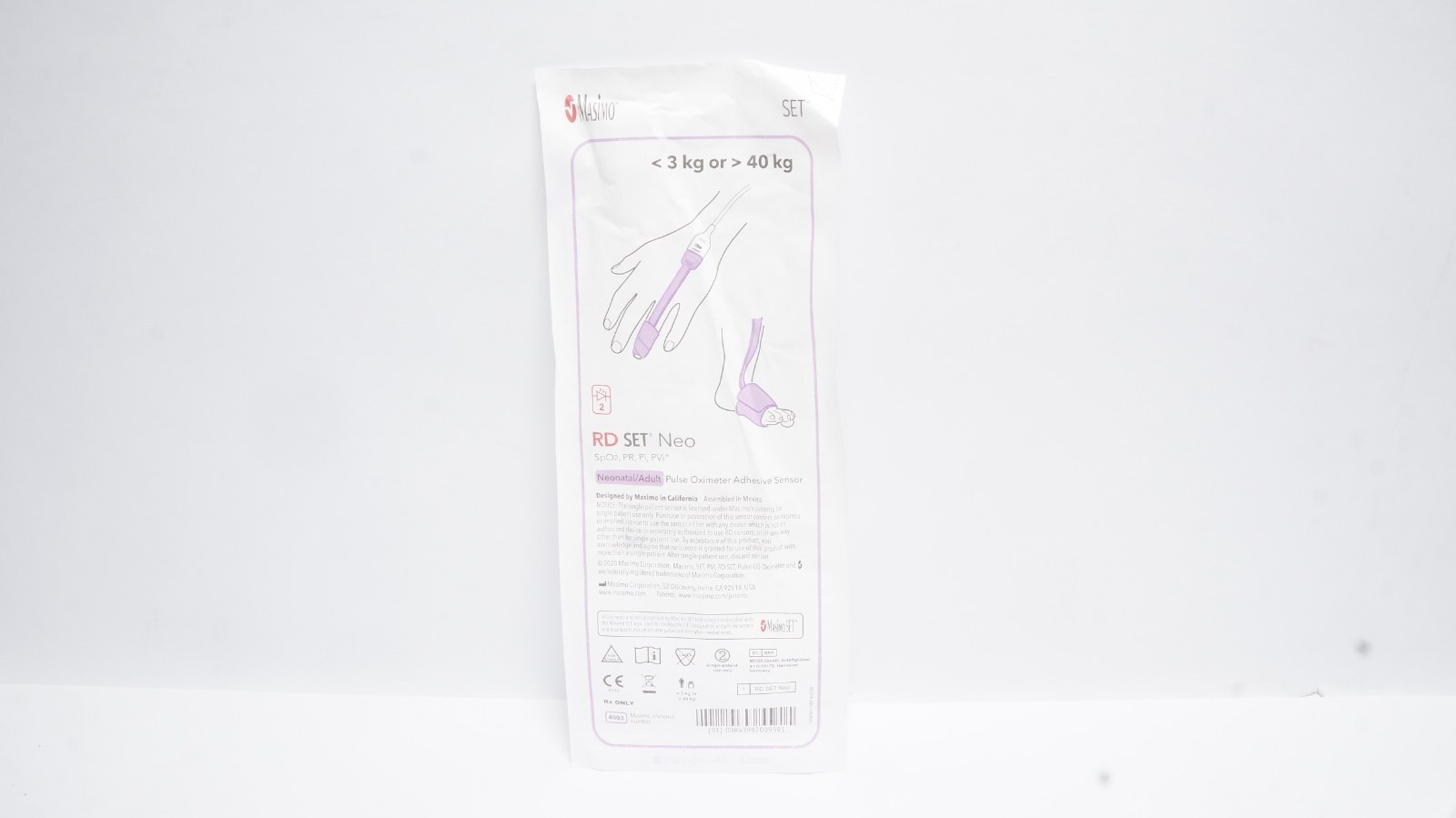 Masimo 4003 RD SET Neo Pulse Oximeter Sensor <3kg/>40kg