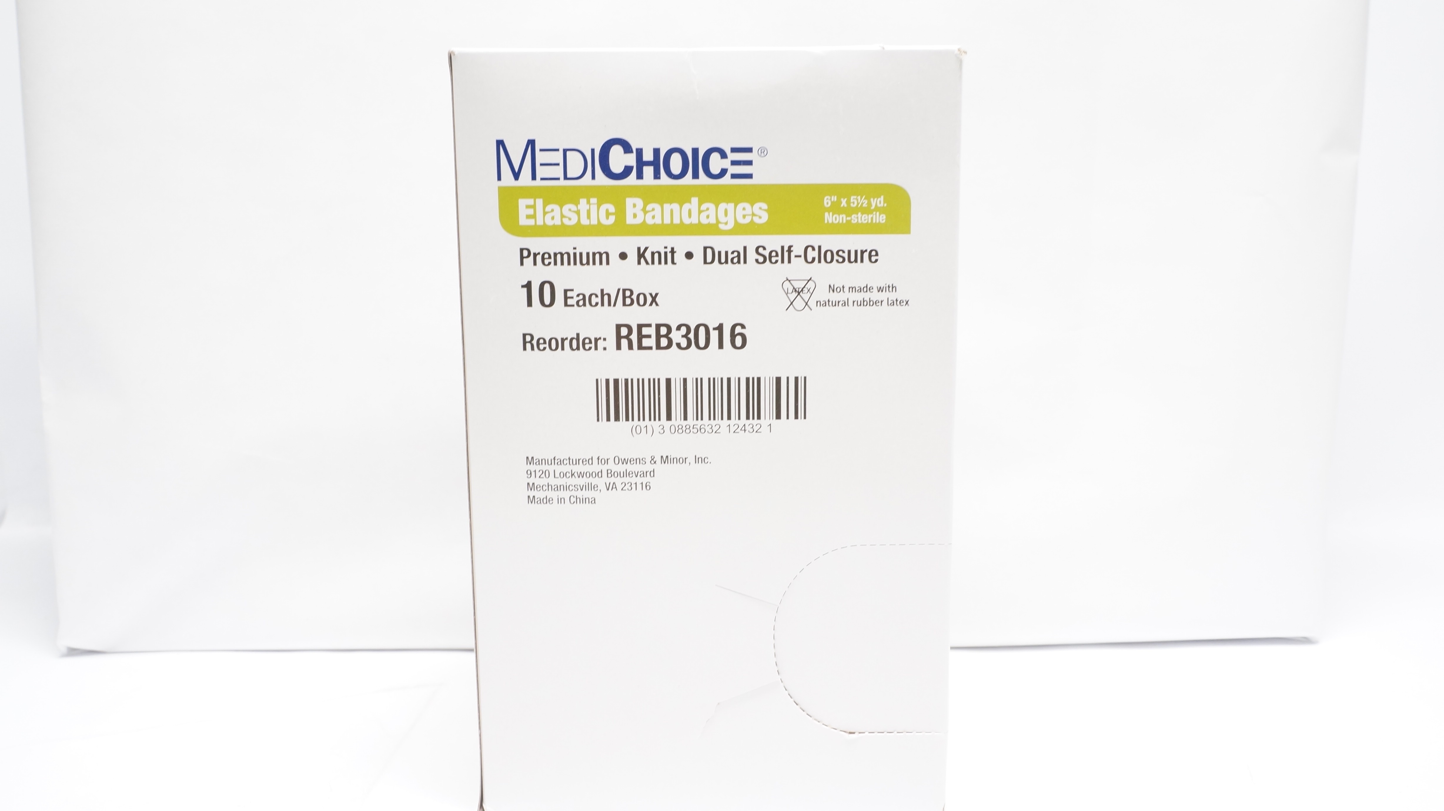 MediChoice REB3016 Elastic Bandages Premium Knit 6 in. x 5-1/2 Yd. - Box of 10