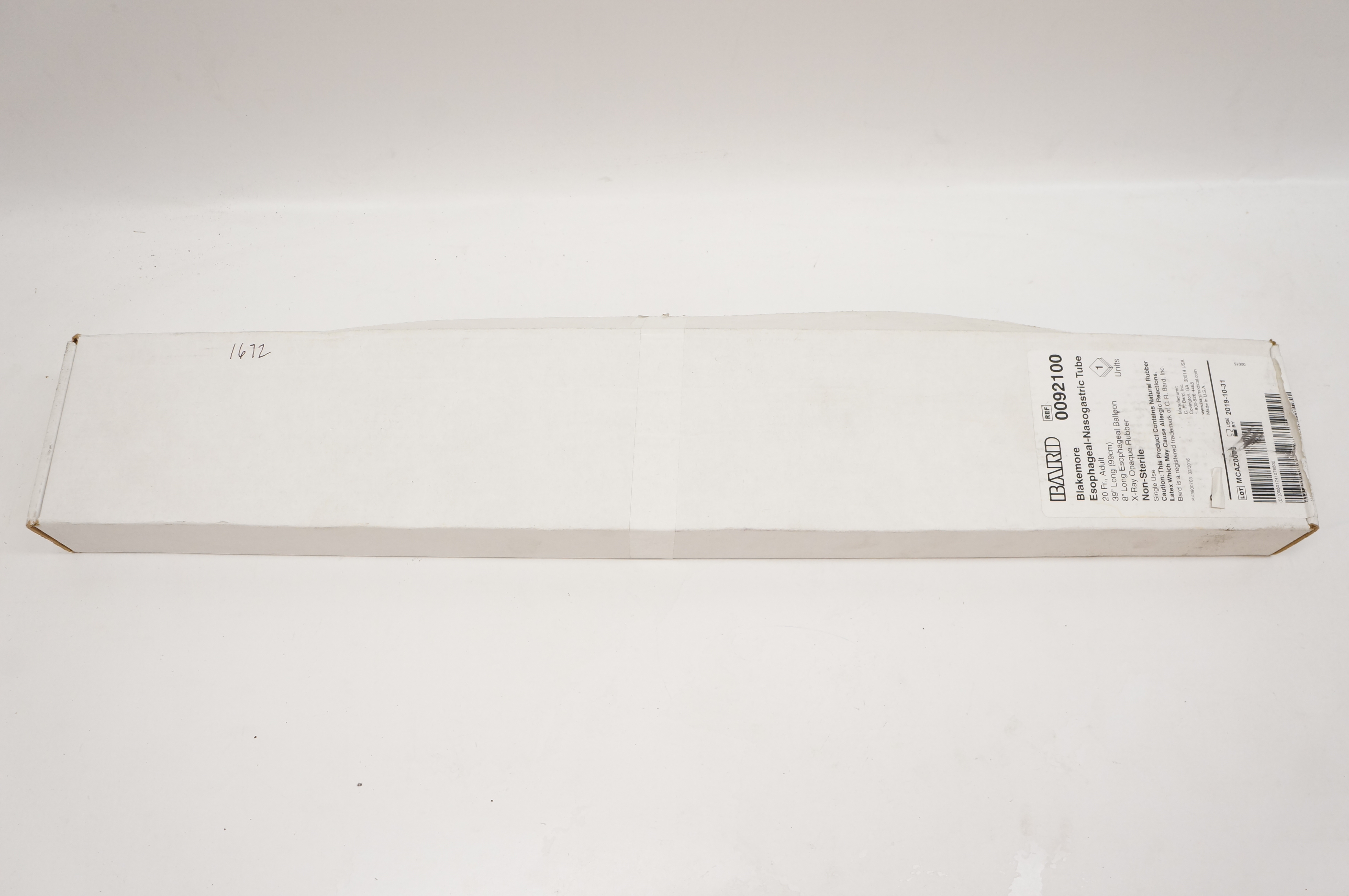 Bard 0092100 Blakemore Esophageal-Nasogastric Tube 20Fr, Adult (x)