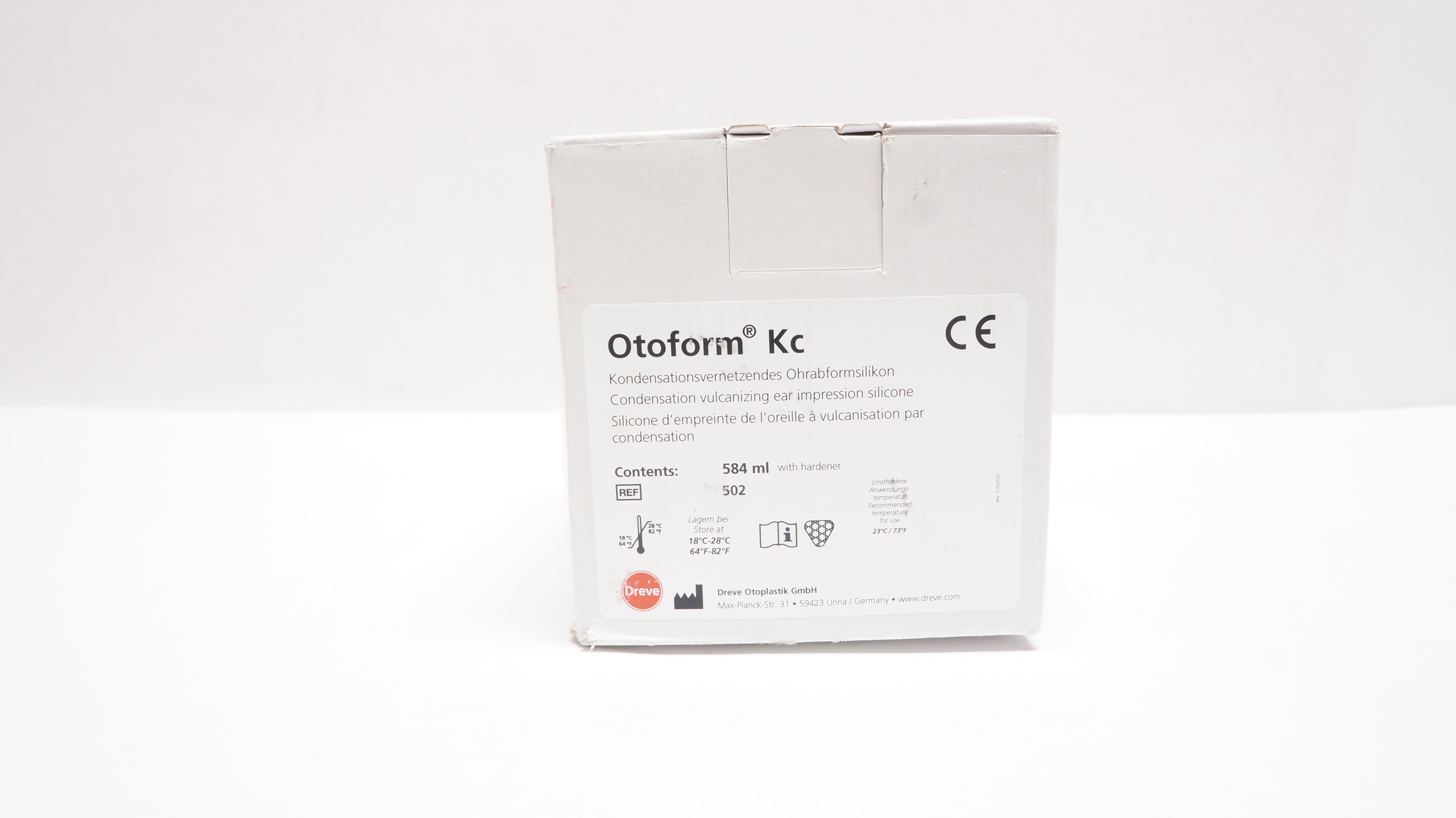 Dreve  502 Otoform Kc Condensation Vulcanizing Ear Impression 584mL - Box of 33