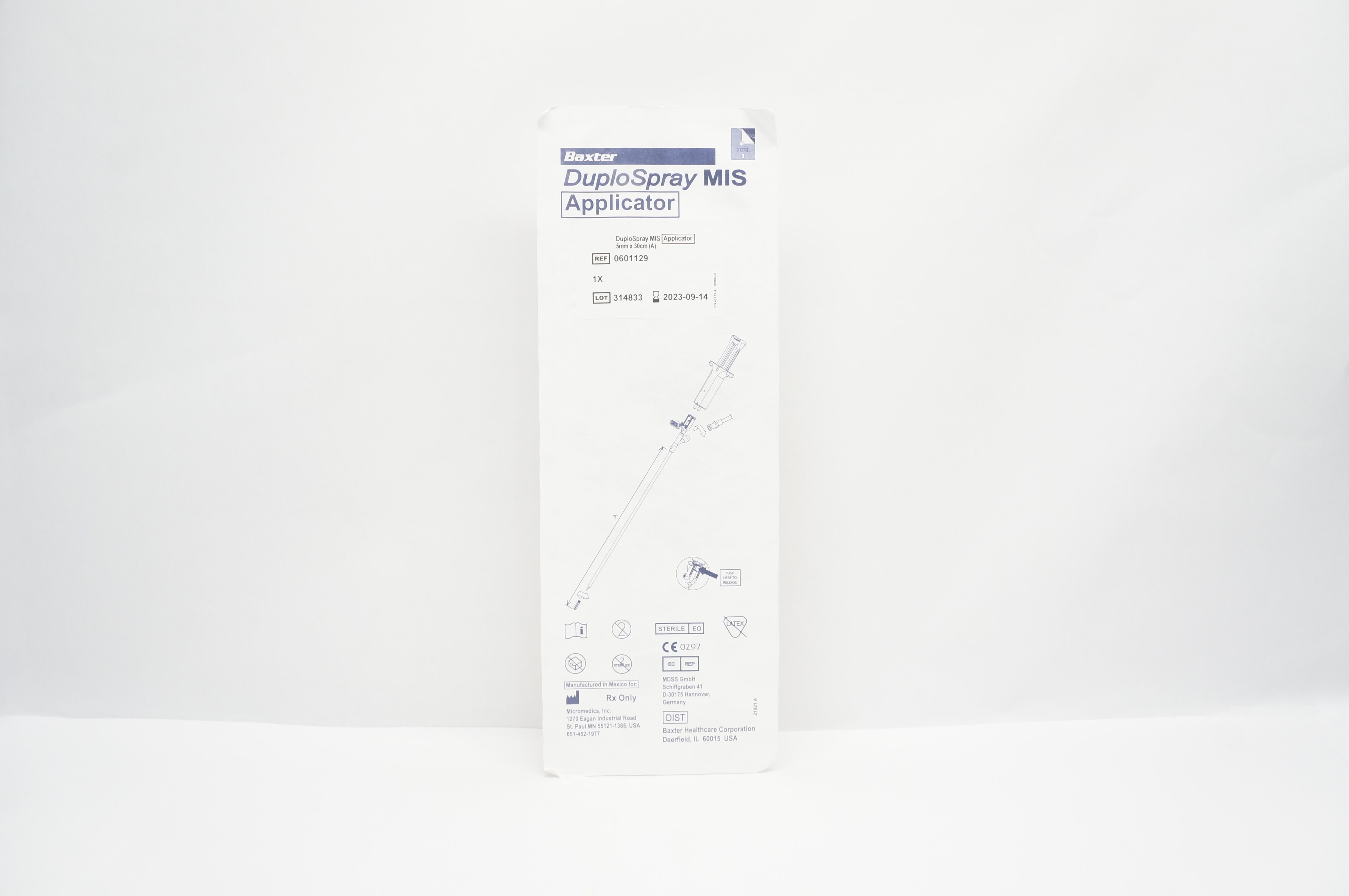 Baxter 0601129 DuploSpray MIS Applicator 5 mm x 30 cm (x)