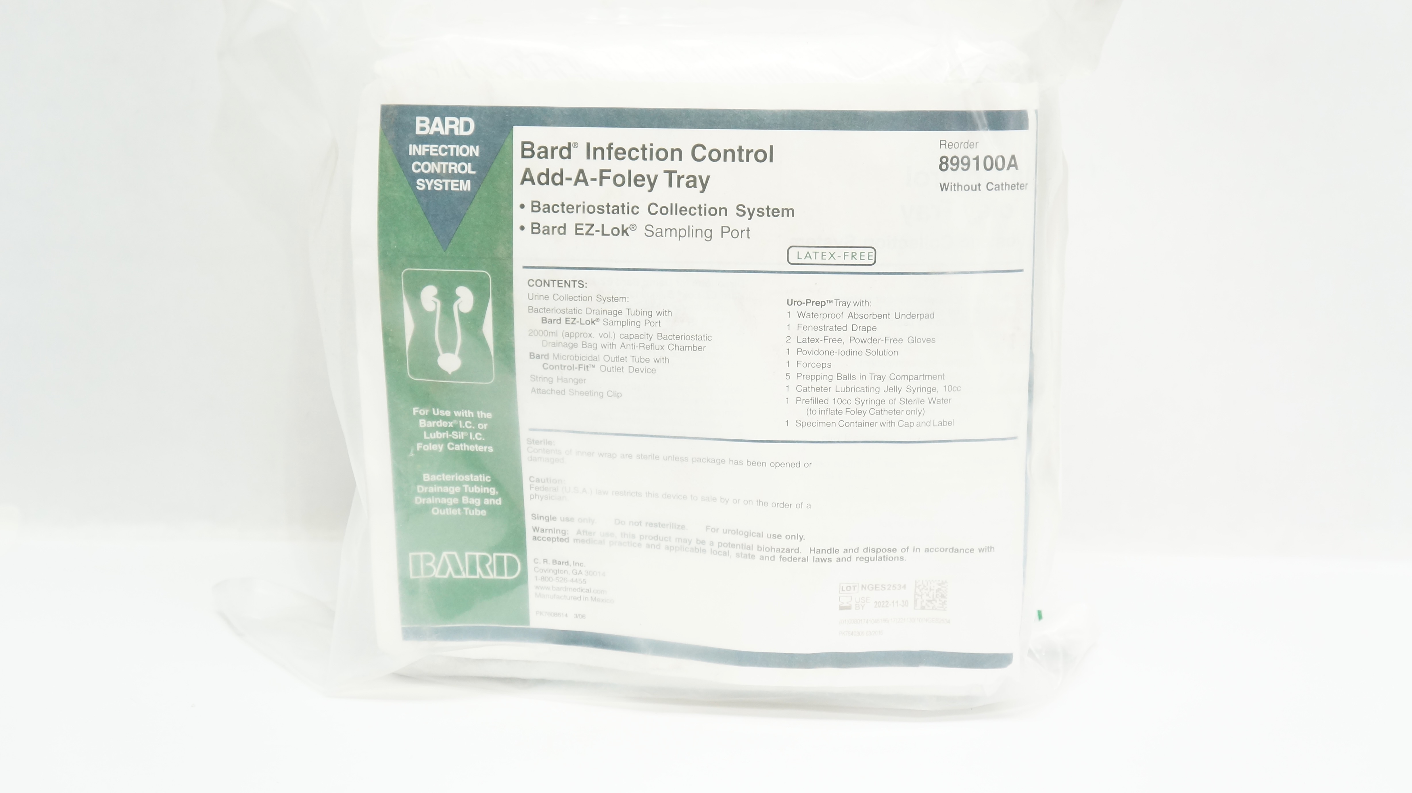 Bard 899100A Infection Control Add-A-Foley Tray (x)