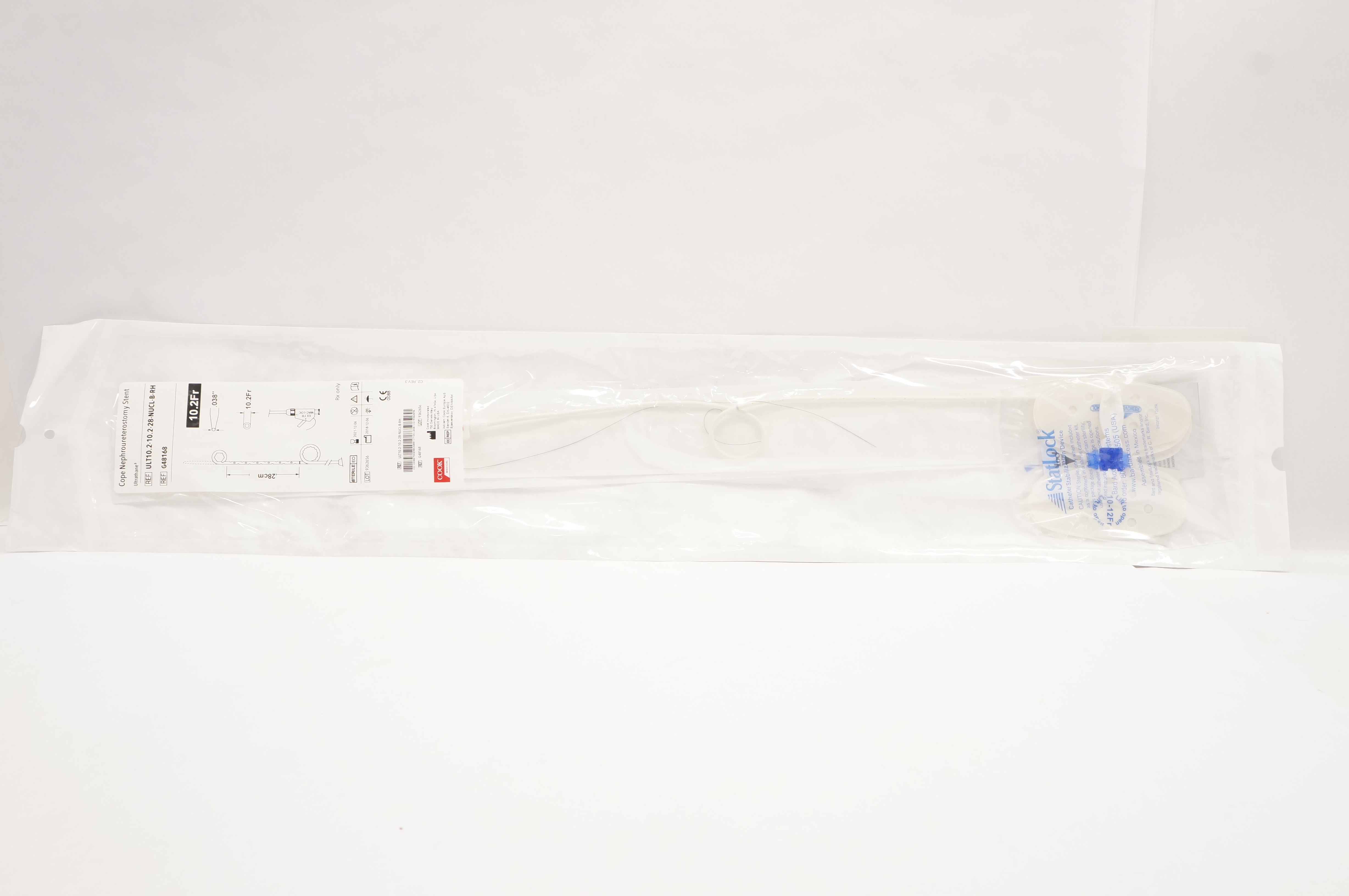 Cook Medical G48168 Cope Nephroureterostomy Stnt. 10.2Fr x 0.038inch x 28cm (x)