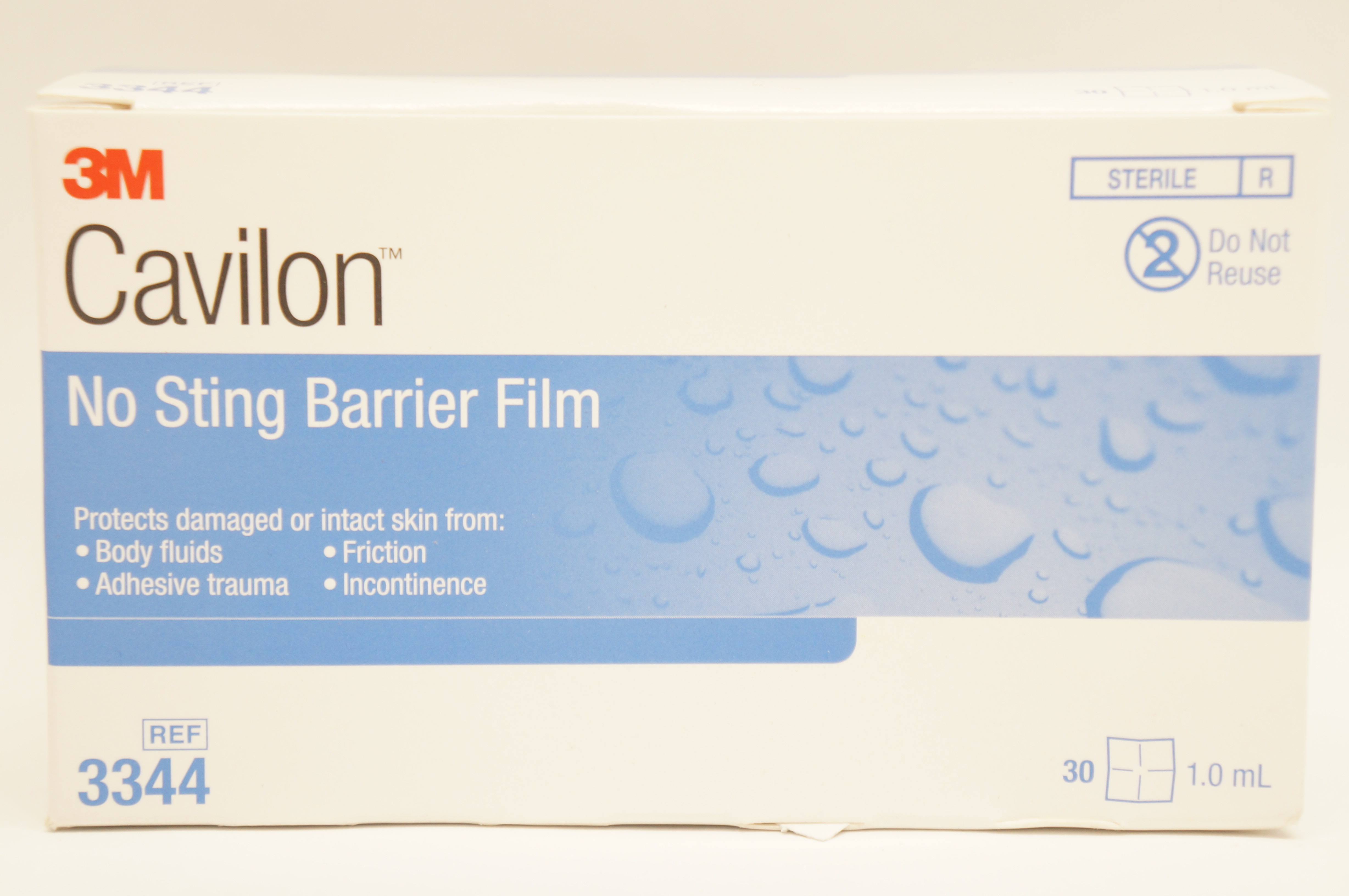 3M 3344 Cavilon No Sting Barrier Film 1.0mL - Box of 30