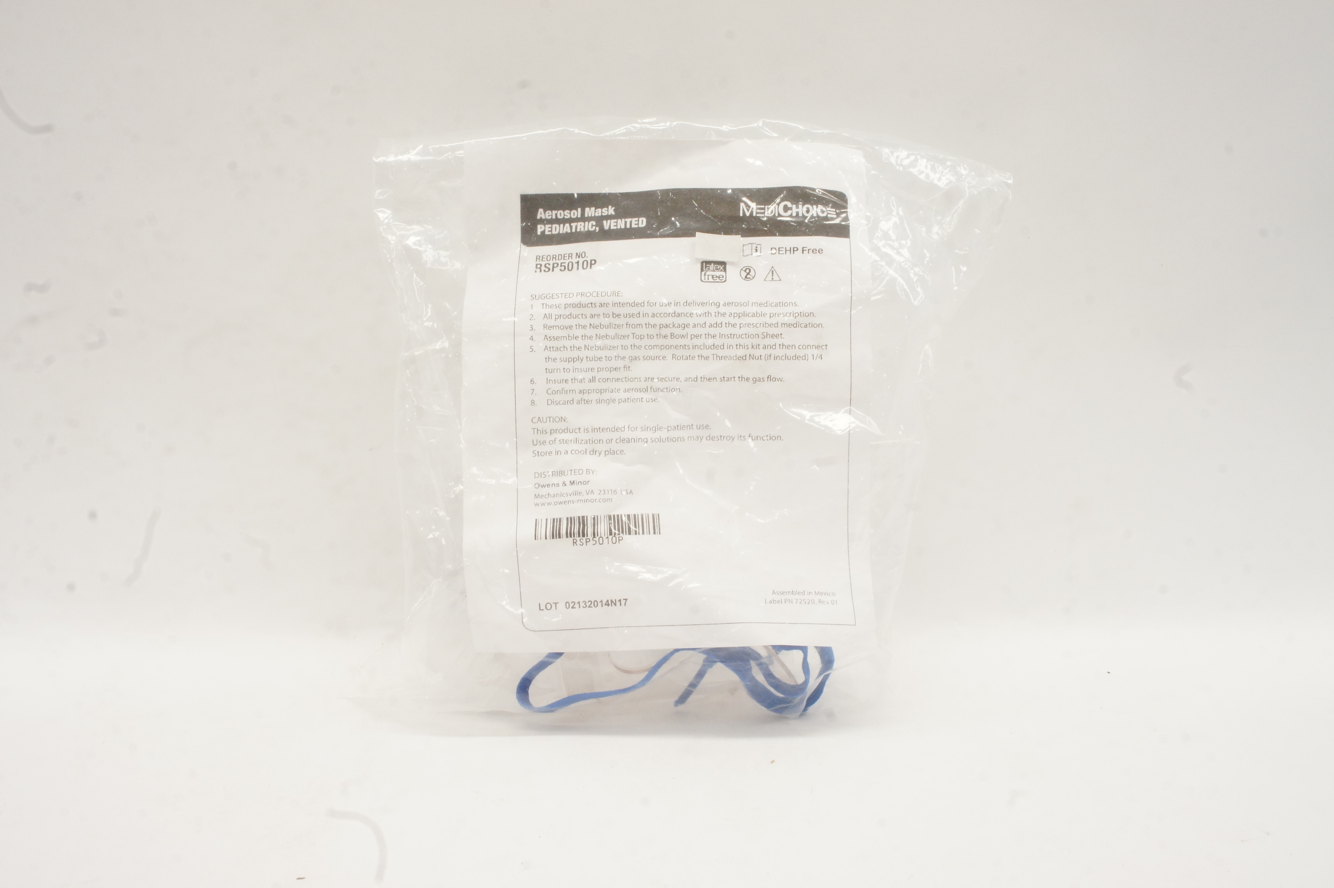 MediChoice RSP5010P Aerosol Mask Pediatric, Vented