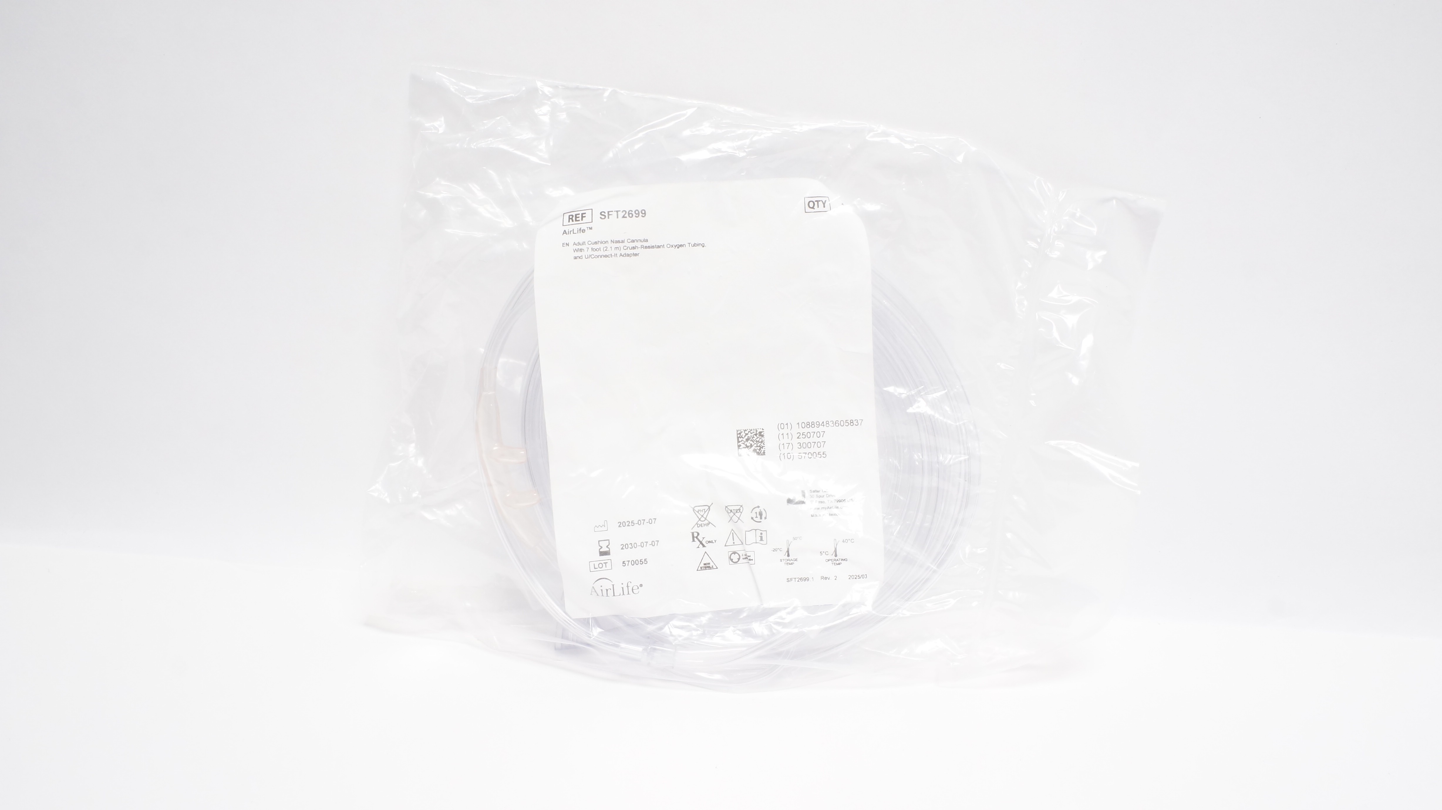 Salter Labs SFT2699 AirLife Adult Cushion Nasal Cannula