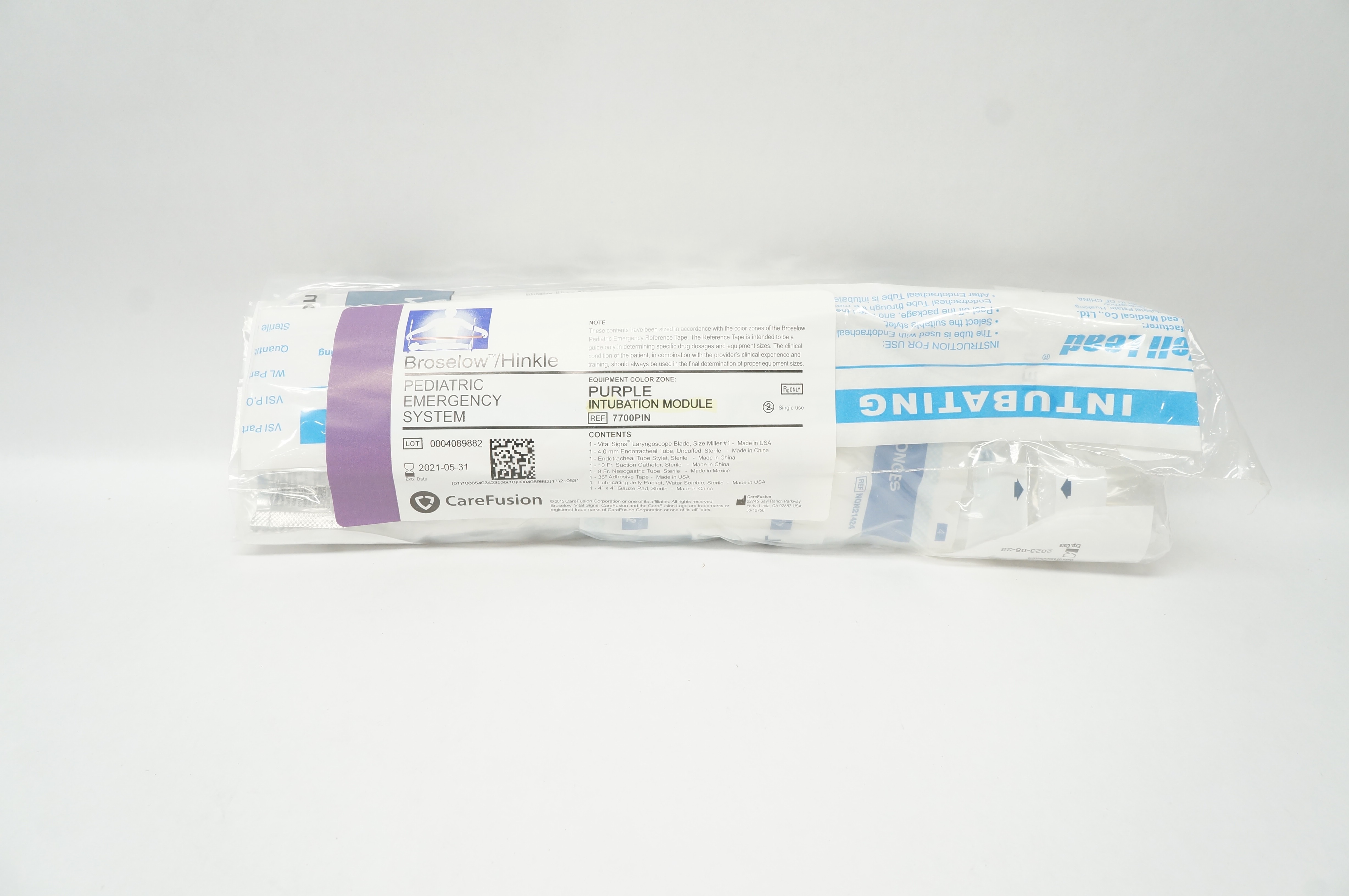 CareFusion 7700PIN Broselow/Hinkle Pediatric Emergency System  (x)