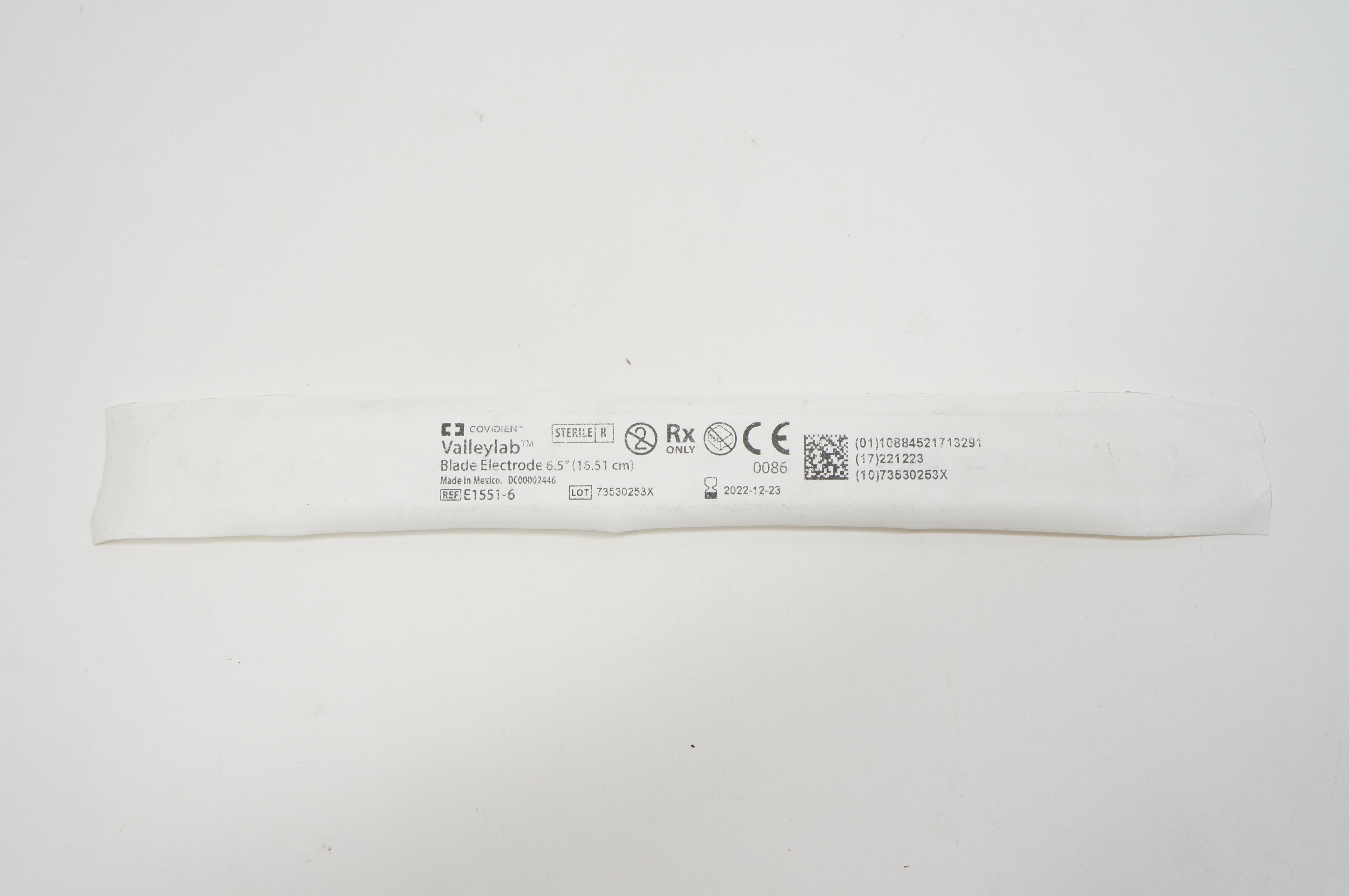 Covidien E1551-6 Vallyelab Blade Electrode 6.5inch