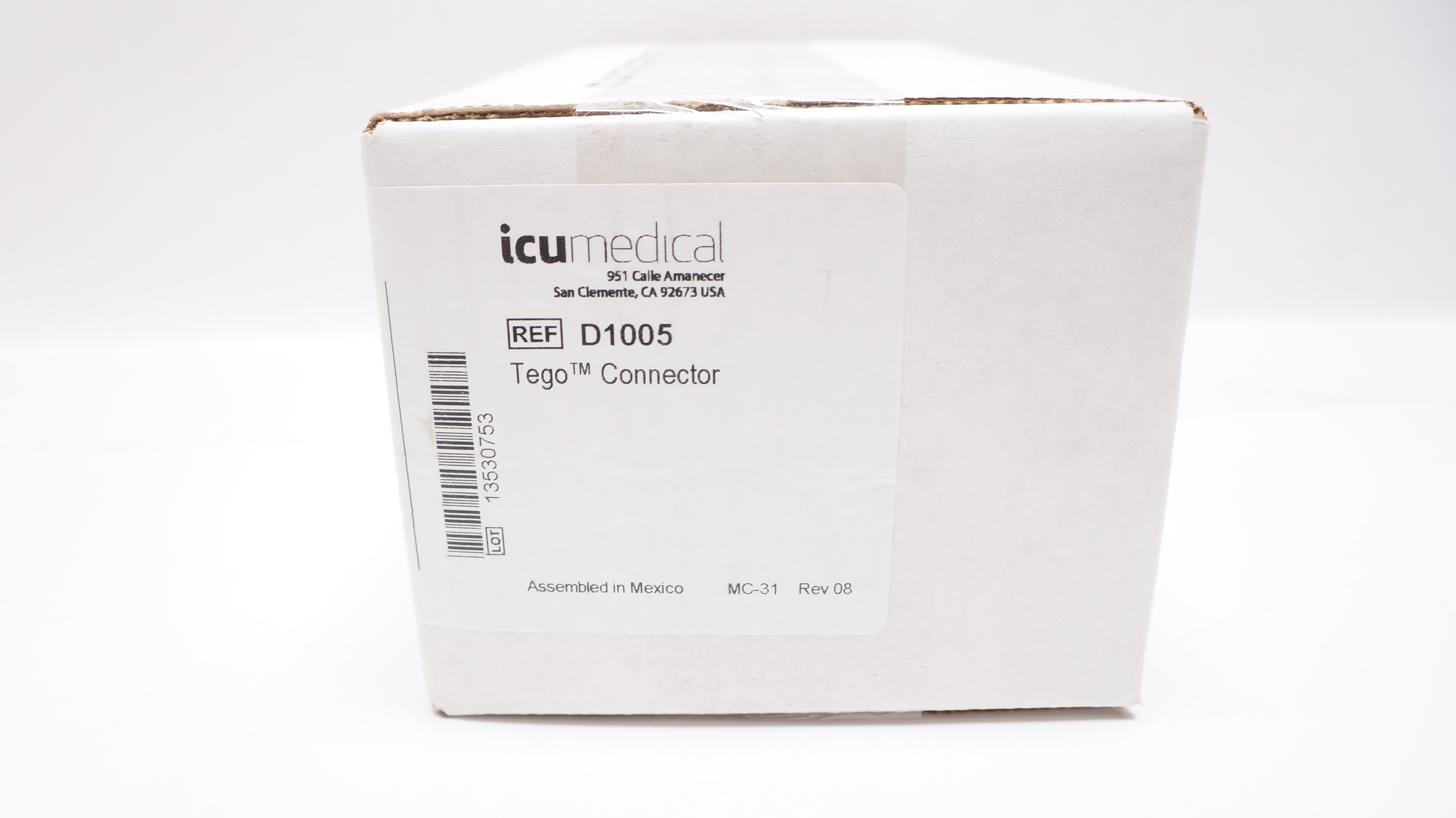 ICUmedical D1005 Tego Connector - Box of 100