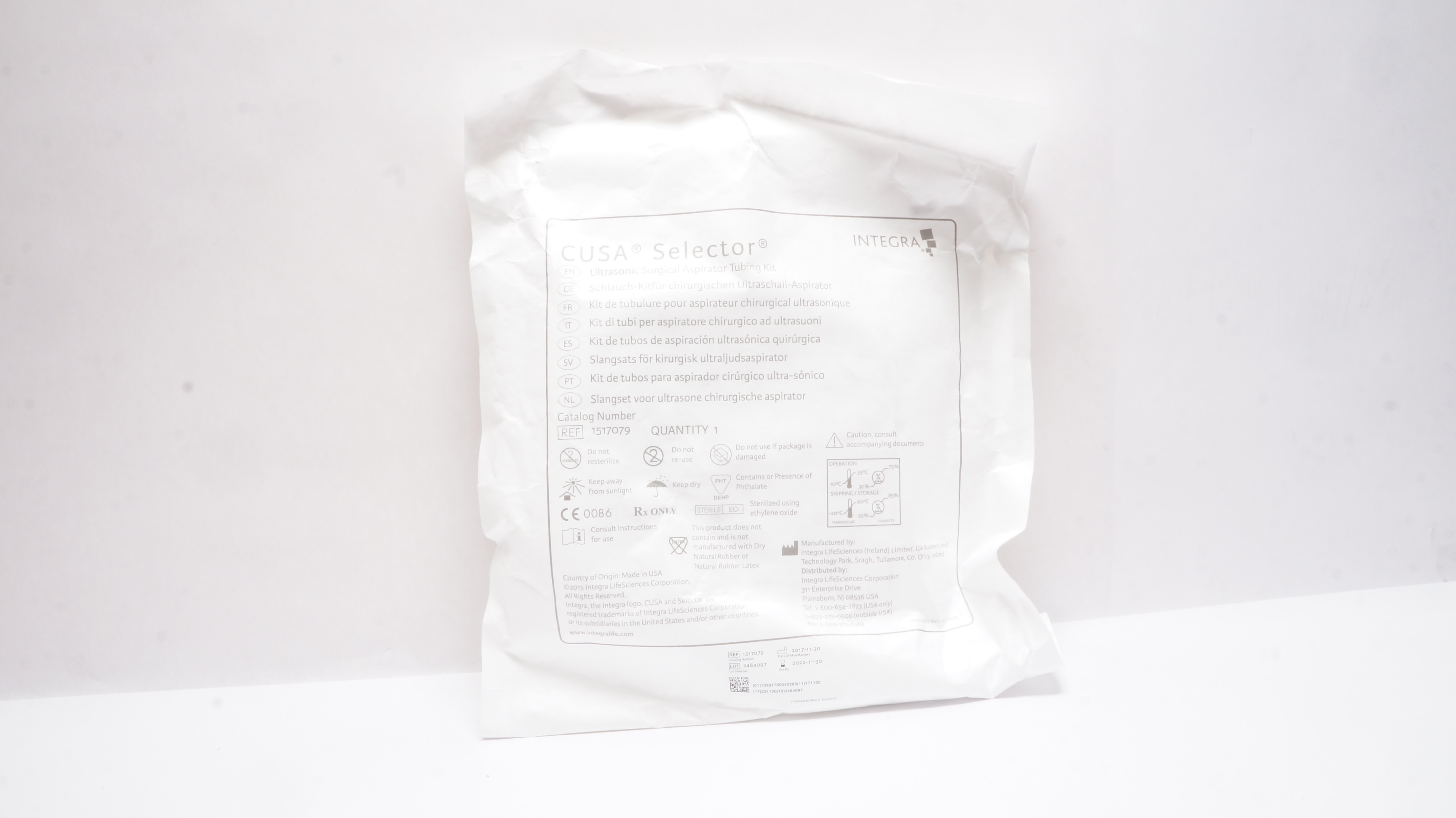 Integra 1517079 Cusa Selector Ultrasonic Surgical Aspirator Tubing Kit (x)