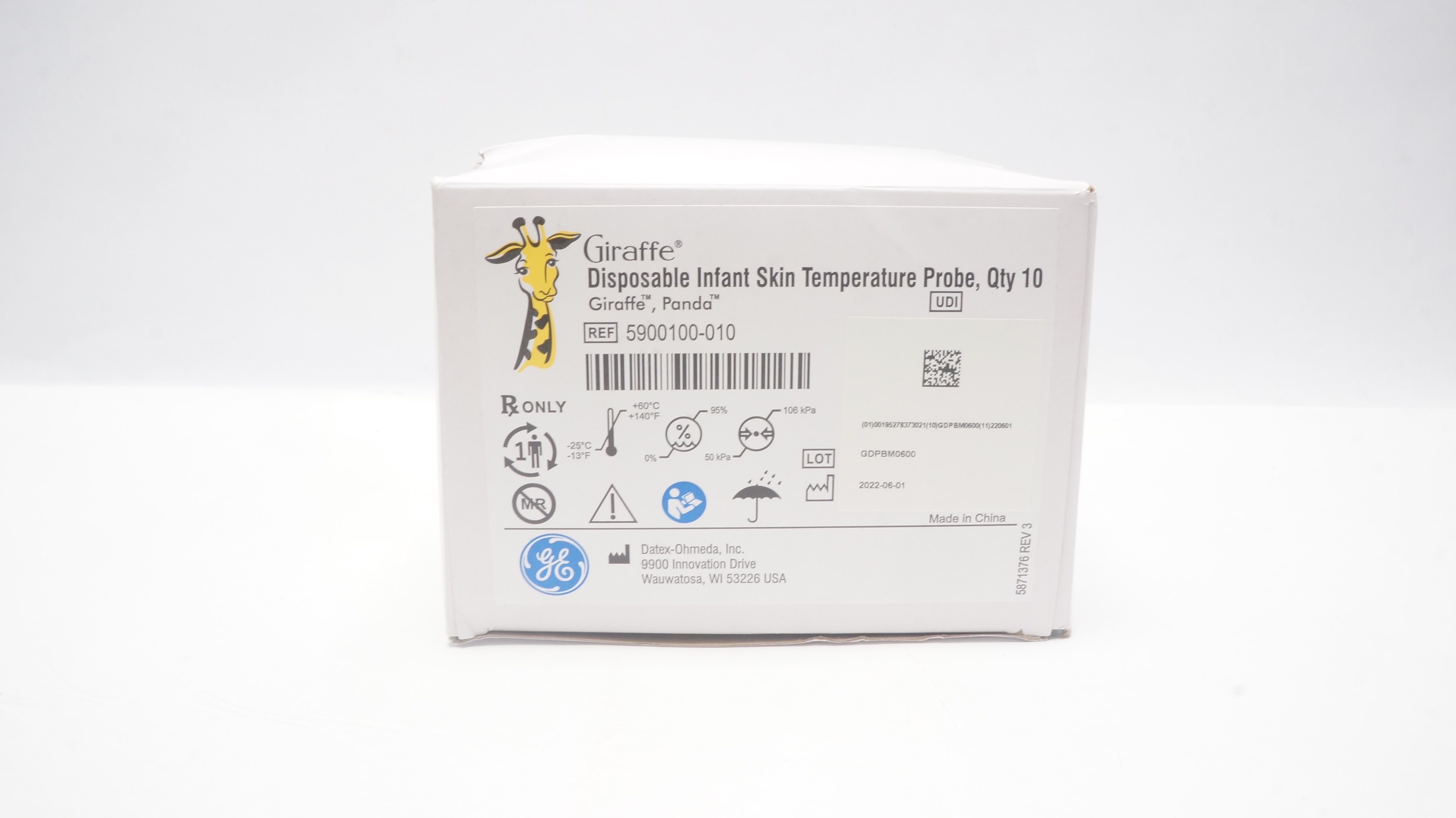 Datex-Ohmeda 5900100-010 Disposable Infant Skin Temperature Probe- Box of 10