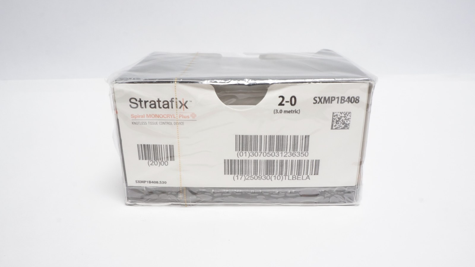 Ethicon SXMP1B408 Stratafix Spiral MONOCRYL Plus 2-0 6" Sutures - box of 12