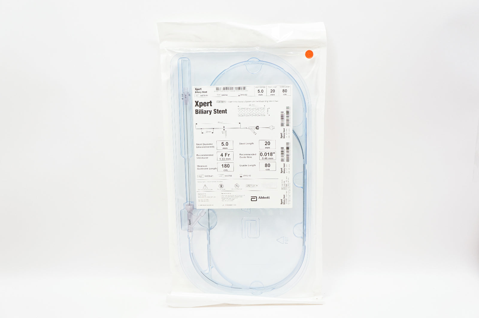 Abbott 14579-01 Xpert Biliary Stnt 5.0mm x 20mm x 80cm (x)