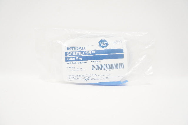 Tyco 145524 Kendall Seamless Flatus Bag w/Pre-Lubricated Tip Cath. 24Fr