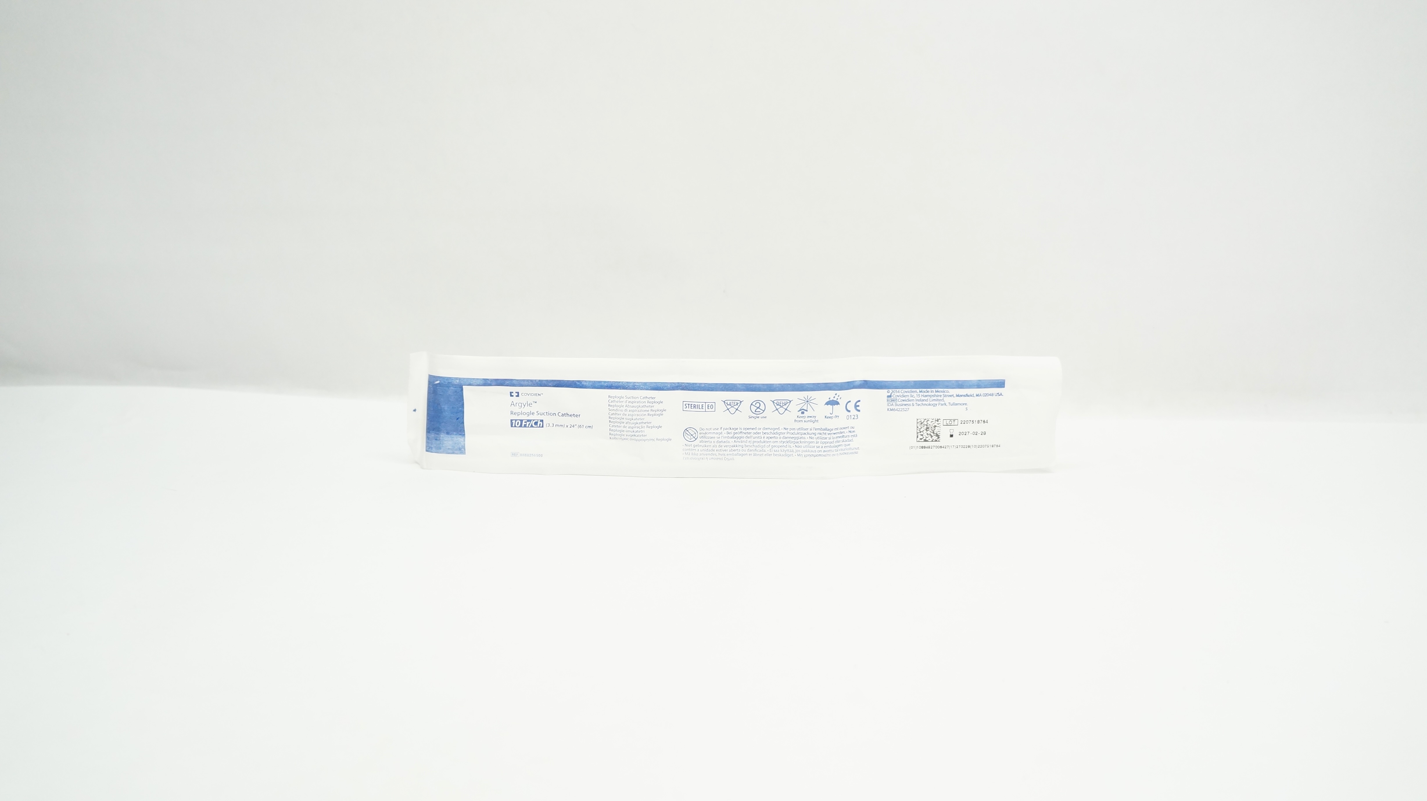 Covidien 8888256503 Argyle Replogle Suction Cath. 10Fr/Ch x 24inch