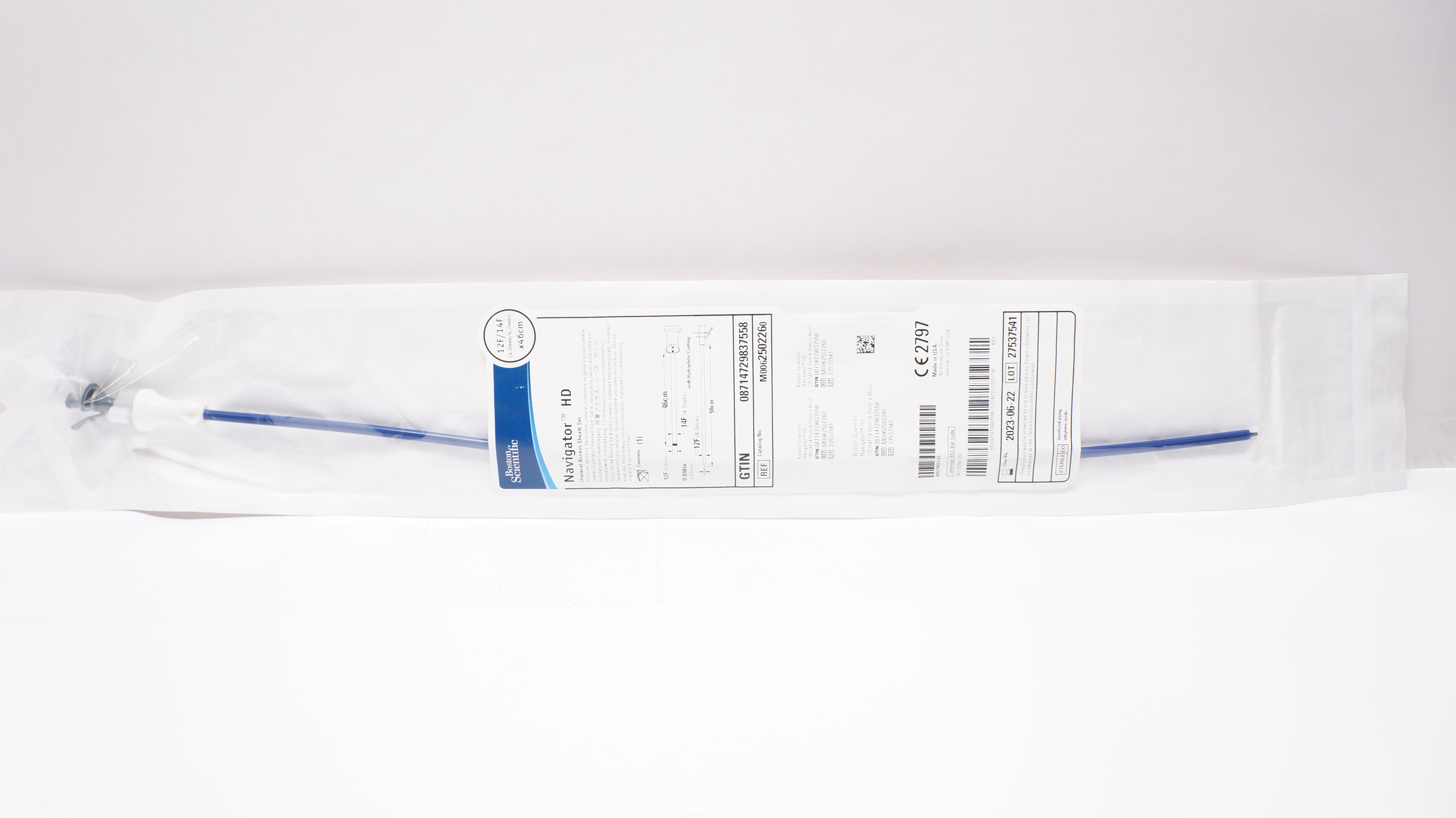 Boston Scientific M0062502260 Navigator Ureteral Access Sheath Set 12/14Fx46cm(x)